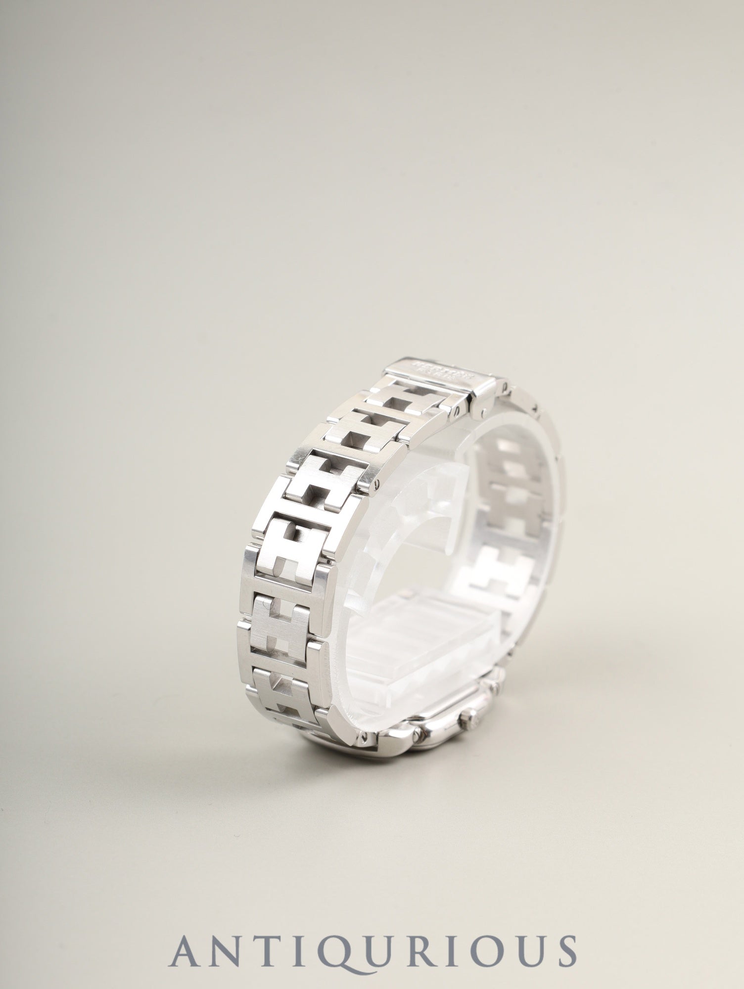 エルメス ラリー RA1.210 クォーツ Cal.976.001 SS SS ホワイト文字盤 箱 オーバーホール済み