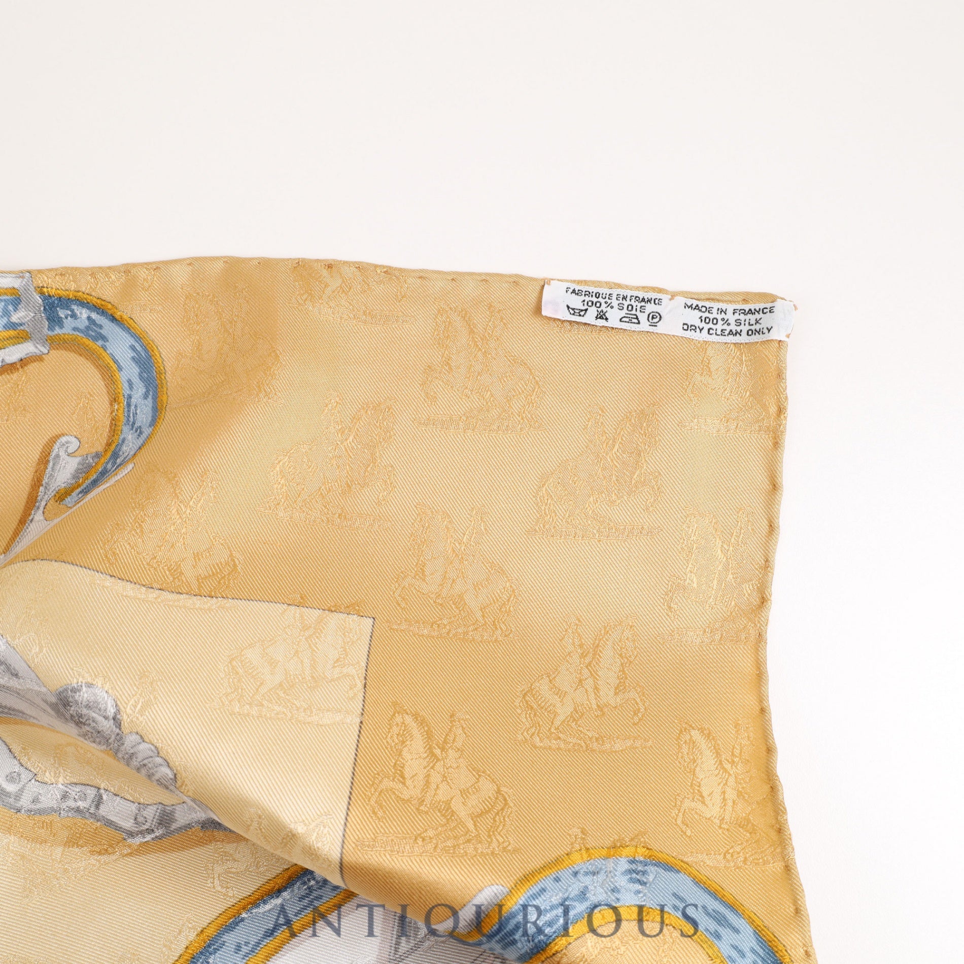 エルメス スカーフ カレ90 L’INSTRVCTION DV ROY 帝王学 SILK100% 箱