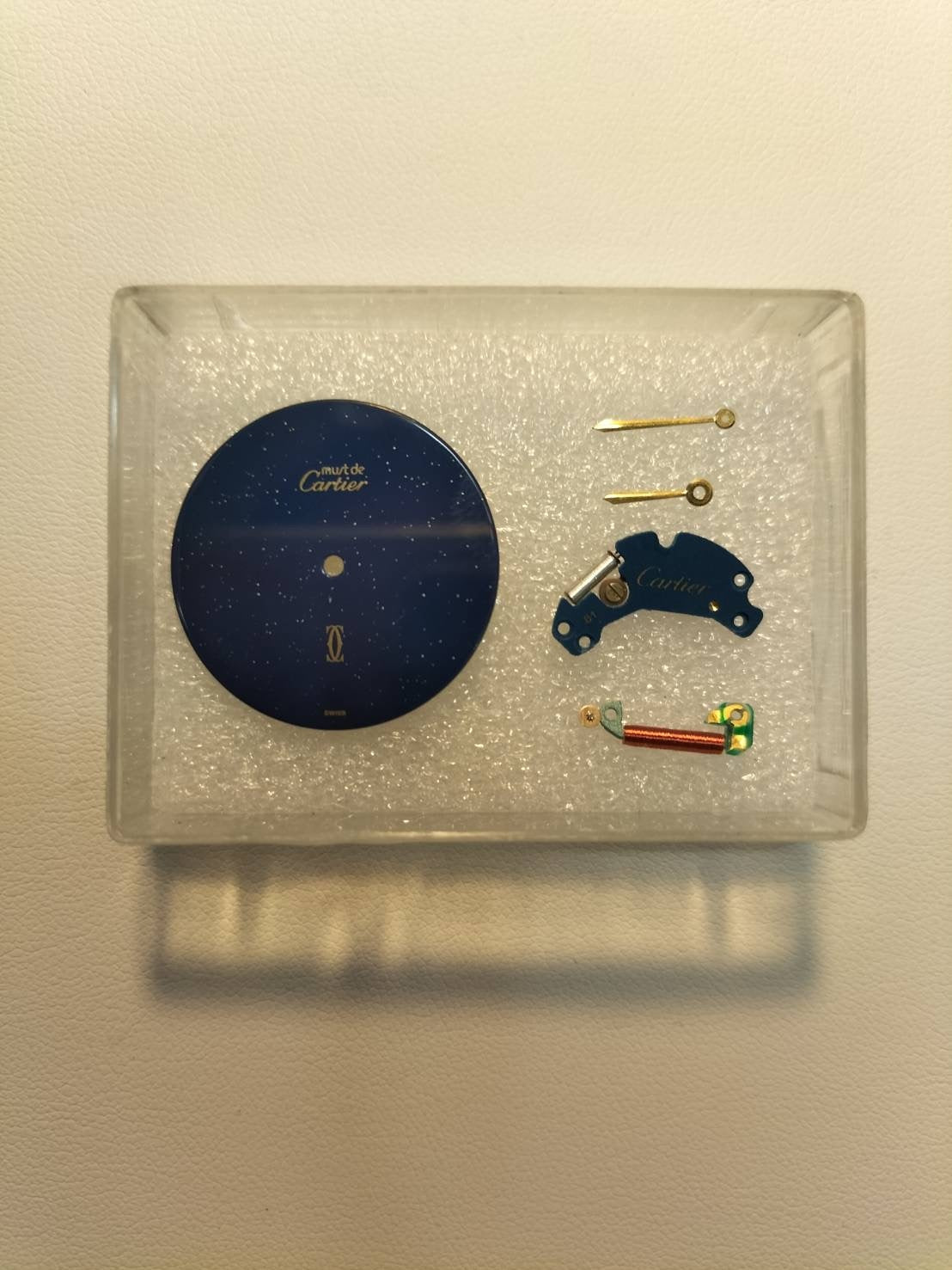 Cartier Must Vendome VLC LM 17 Quartz Cal.81 SV925 Leather Original Pin Buckle (GP) Lapis Lazuli Dial (SWISS) Overhauled