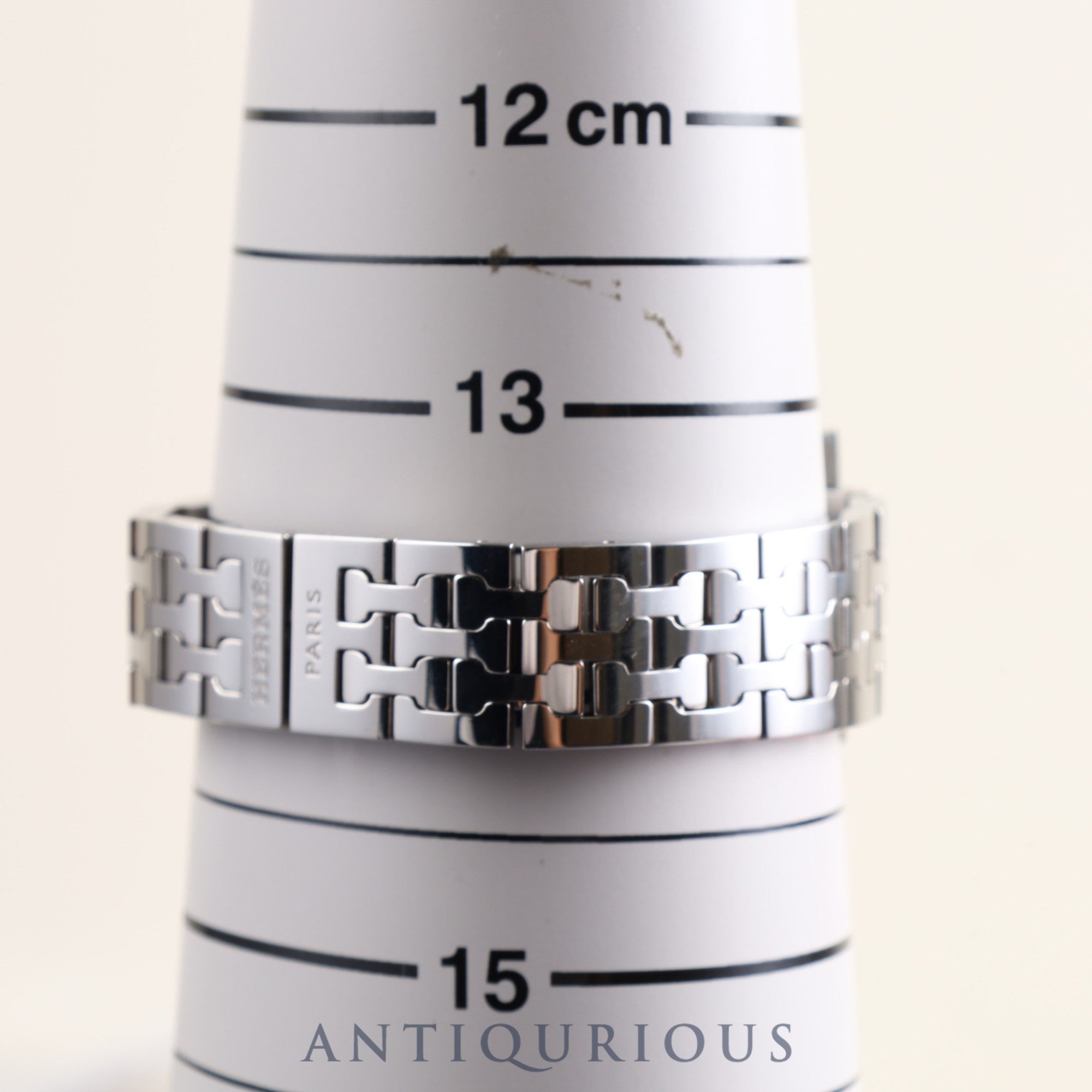 Hermes H Watch HH1.210 Quartz Cal.901.001 SS Orange Dial Box Overhauled