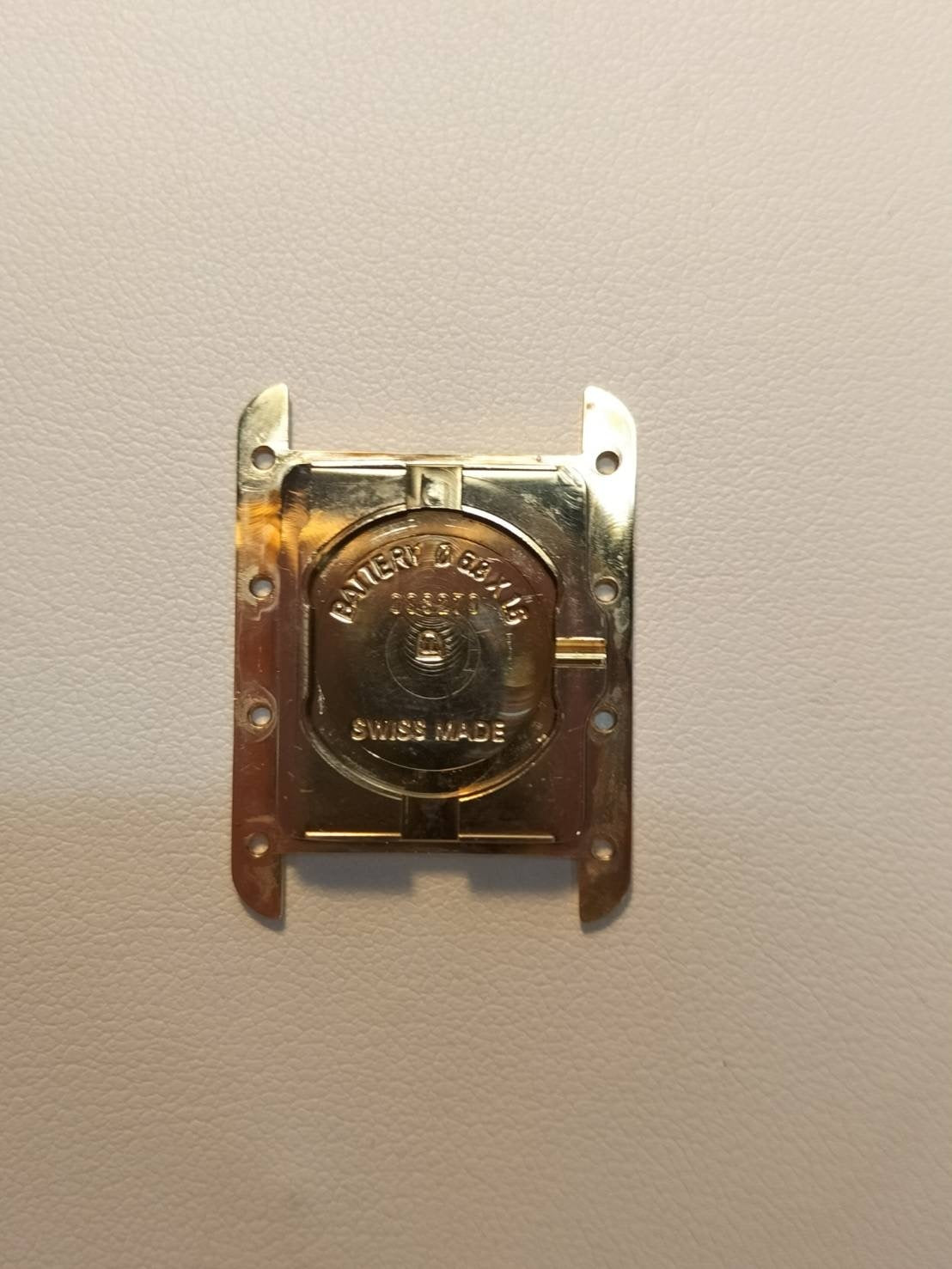 Cartier Must Tank MM W1013854 / 2415 Quartz SV925 Leather Genuine D-buckle (GP) Arabic CC Dial Box Booklet Warranty (2000) Overhauled