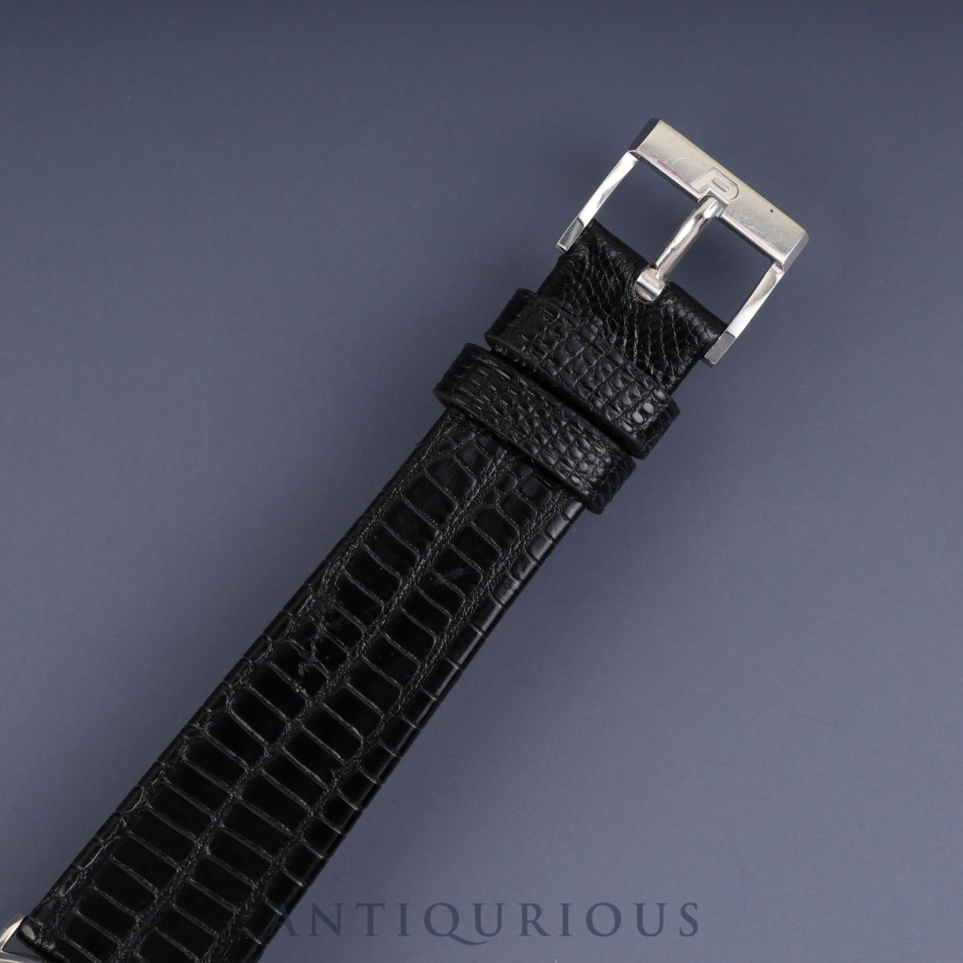 Piaget Round 90239 Manual Winding Caliber 9P2 750 Leather Genuine Buckle (750) Silver Dial Genuine Strap Overhauled