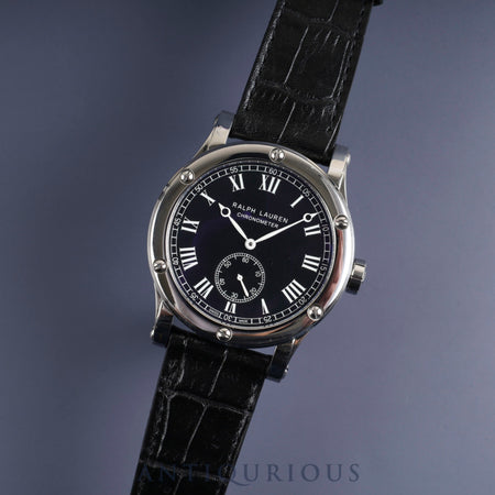 Ralph Lauren Sporting Classic Chronometer RLR0220706 / K02203 Automatic Cal.RL366 SS Leather Genuine Buckle (SS) Black Dial Genuine Replacement Belt Overhauled