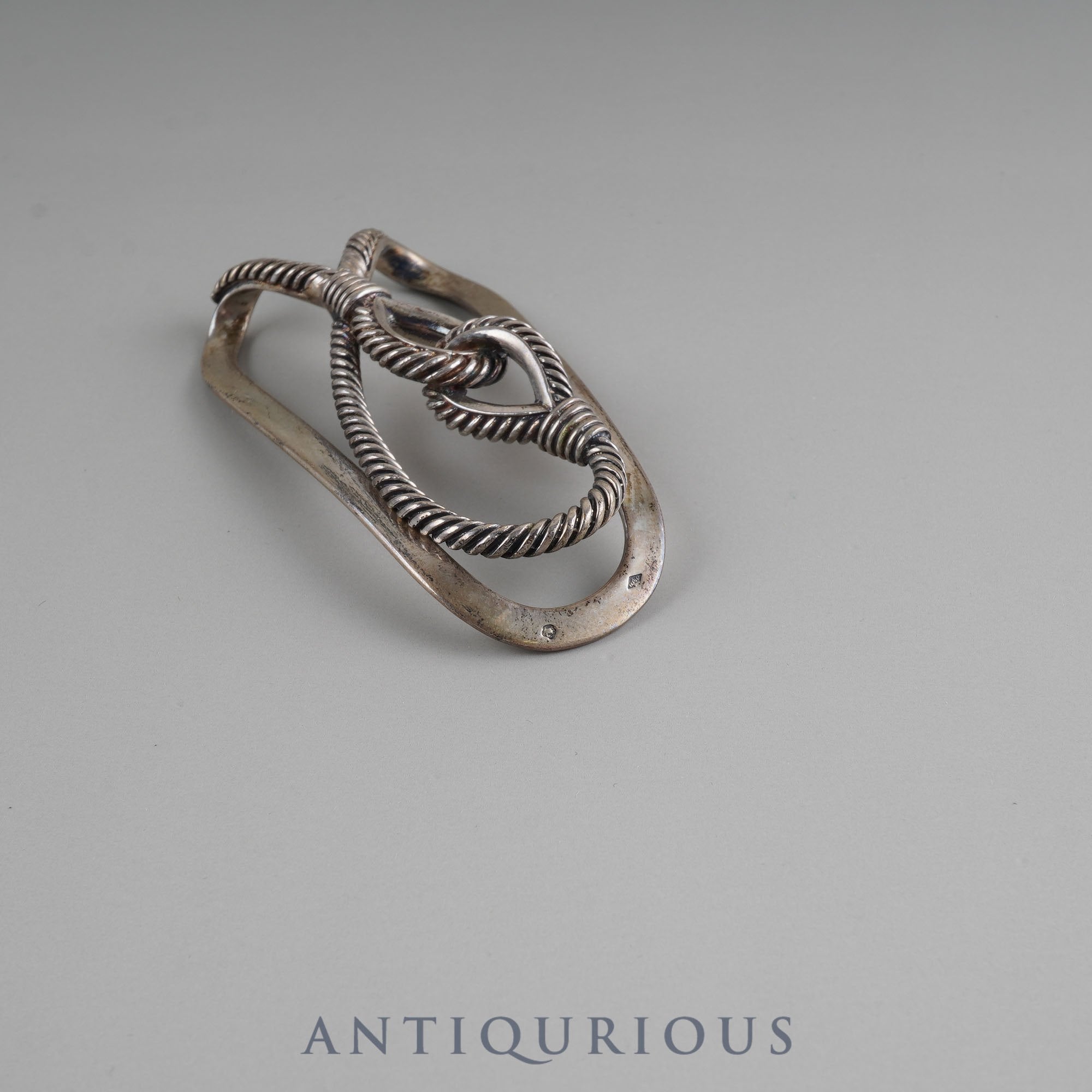 Hermes Money Clip Rope Motif SV800 Box Hallmark Crab