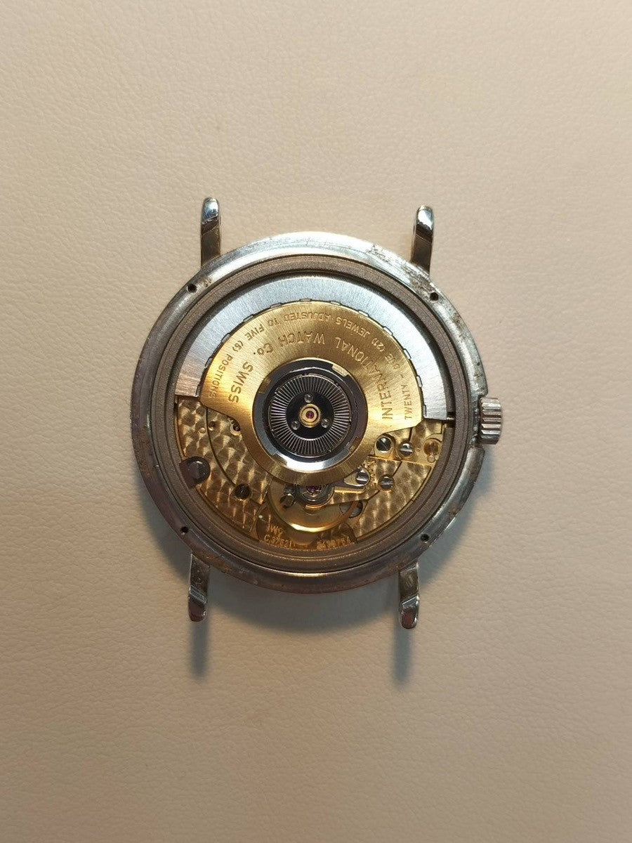 アイダブリュシー ポートフィノ IW351403 自動巻き Cal.C.37521 SS 革 社外尾錠(SS) ホワイト文字盤 オーバーホール済み