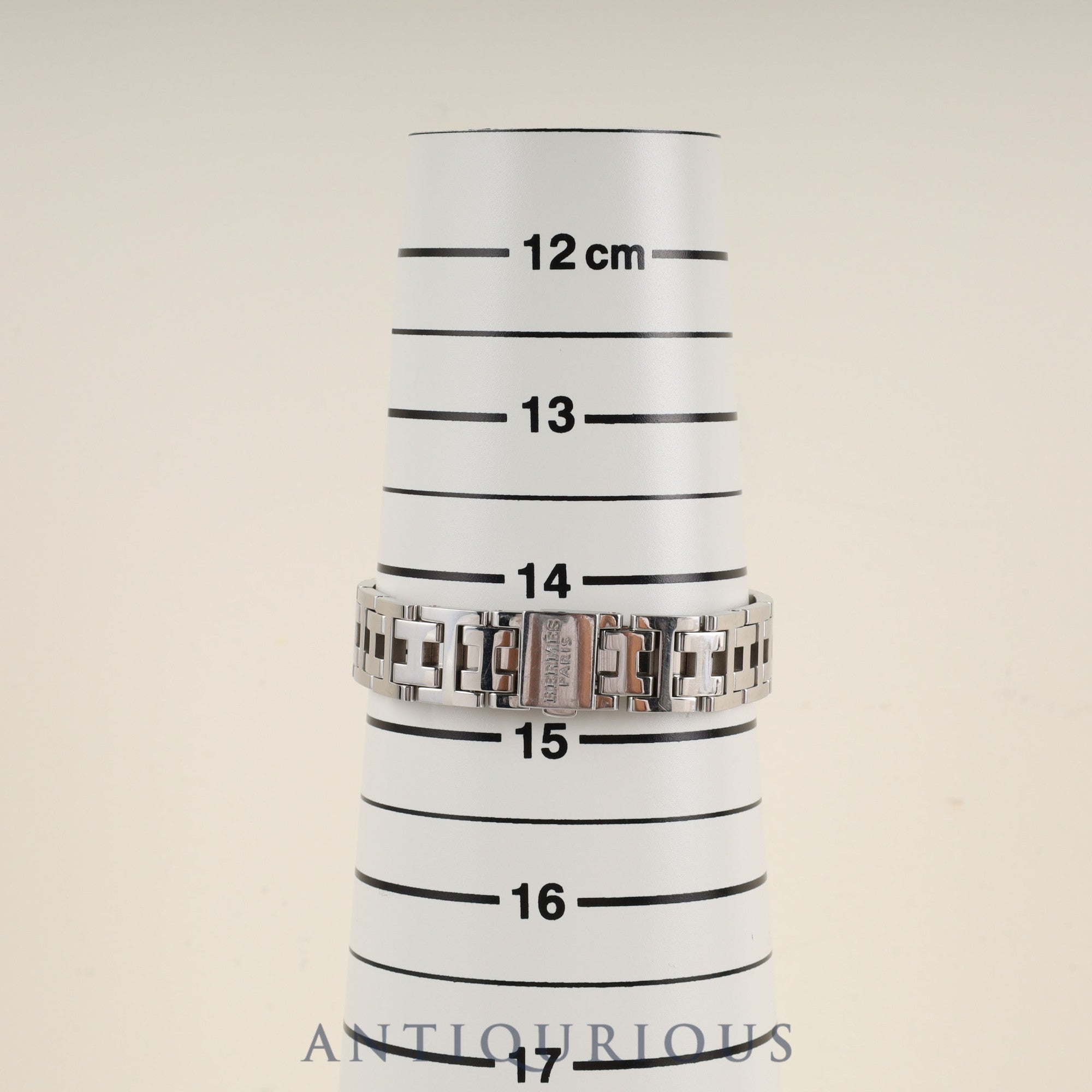 エルメス クロアジュール CR2.210 クォーツ Cal.976.001 SS SS ピンクシェル文字盤 箱 保証書(2013年)オーバーホール済み