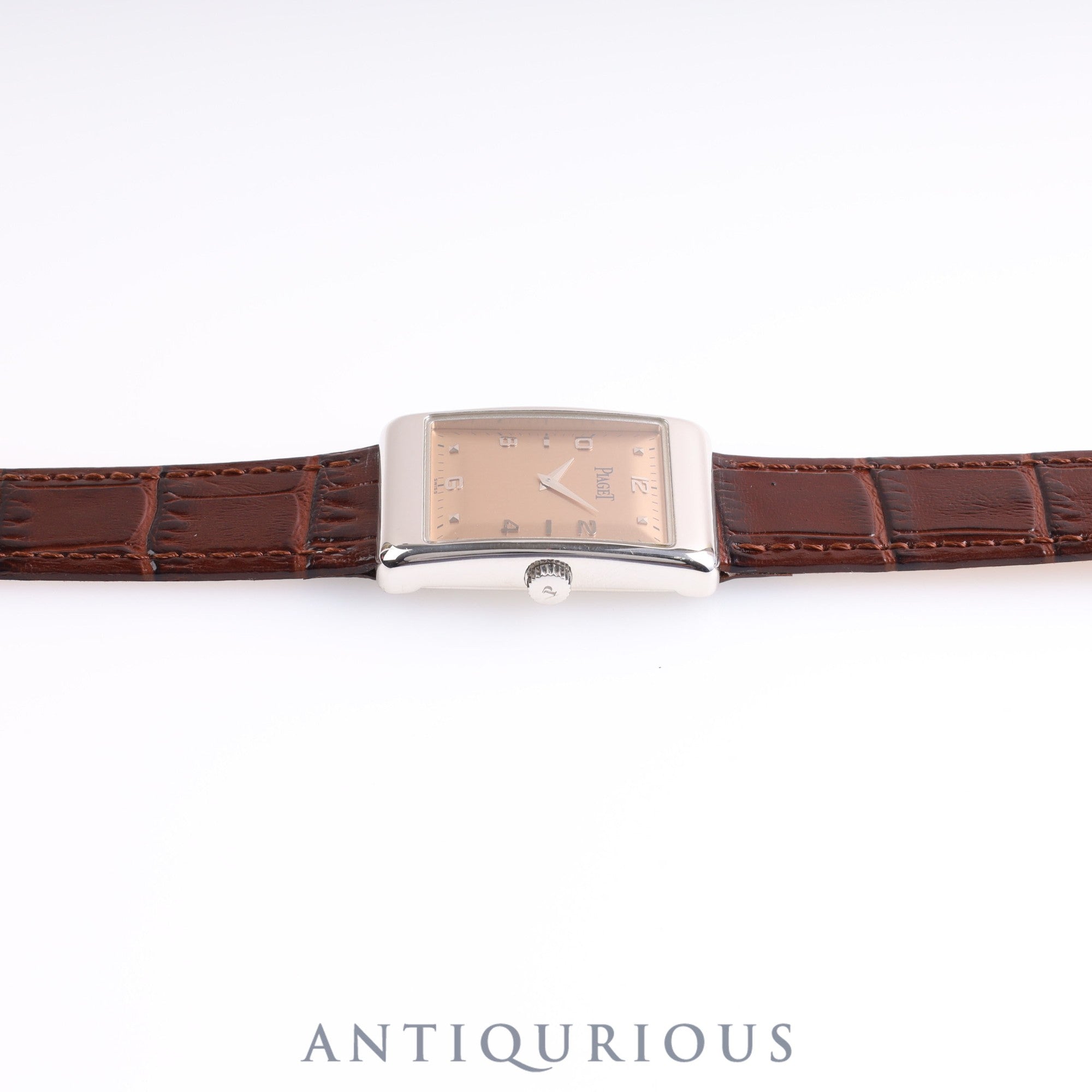 Piaget A Lacienne 9952 Manual winding Cal.9P2 WG Leather Genuine buckle (750) Pink dial Warranty (1997)