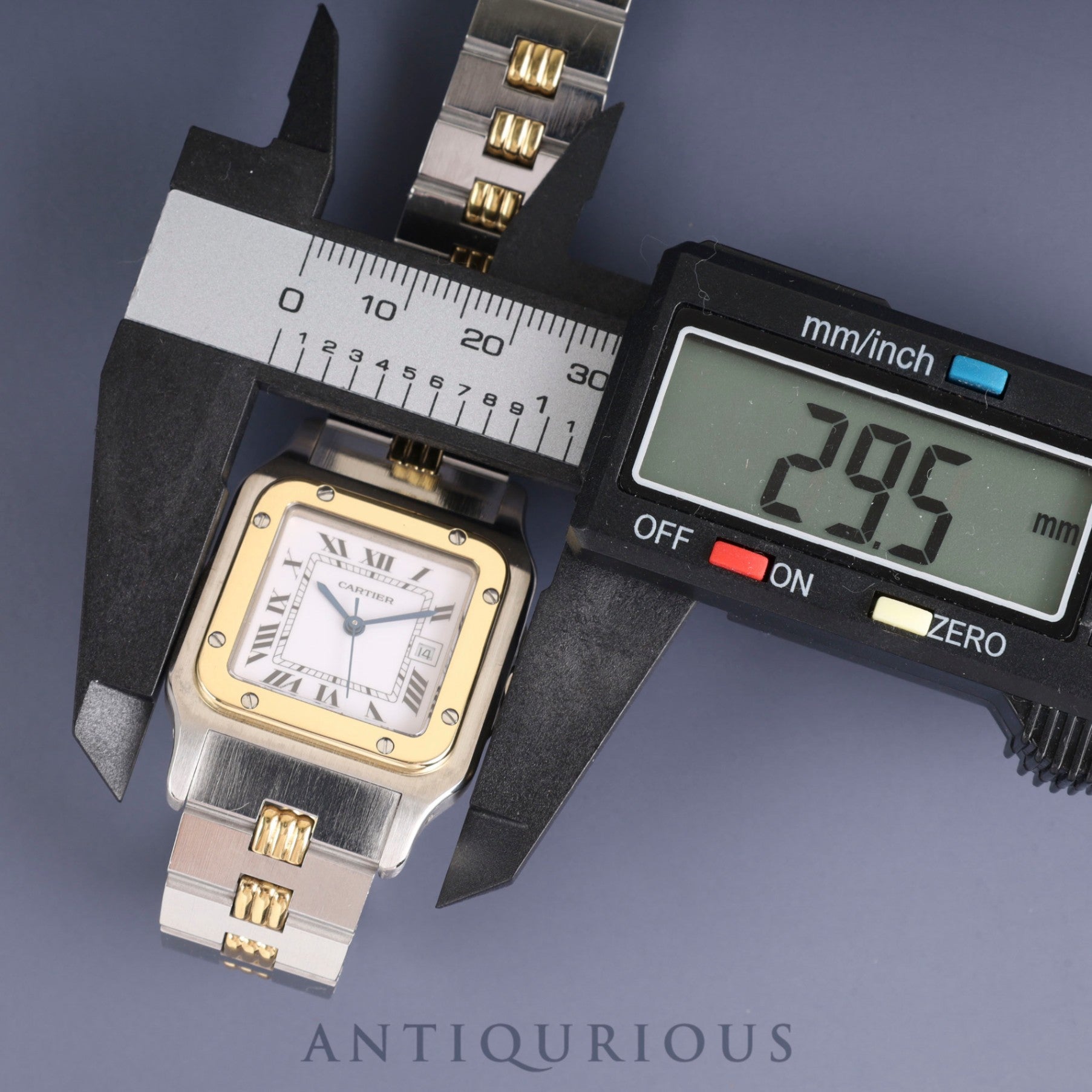 カルティエ サントス カレ LM 2961 自動巻き SS/YG SS/YG ホワイトローマン文字盤 カルティエブティックにてコンプリートサービス(フルメンテナンス)済み