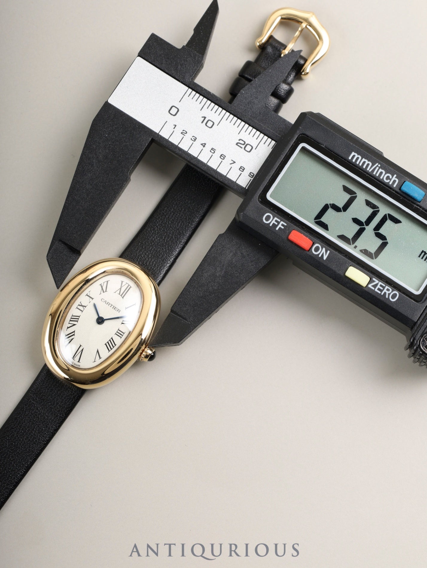Cartier Baignoire SM WGBA0007 / 4194 Quartz Cal.159 750YG Leather Original Pin Buckle (750YG) Ivory Roman Dial (SWISS MADE marking) Box (Cushion: old model) Booklet Warranty (2022) Overhauled