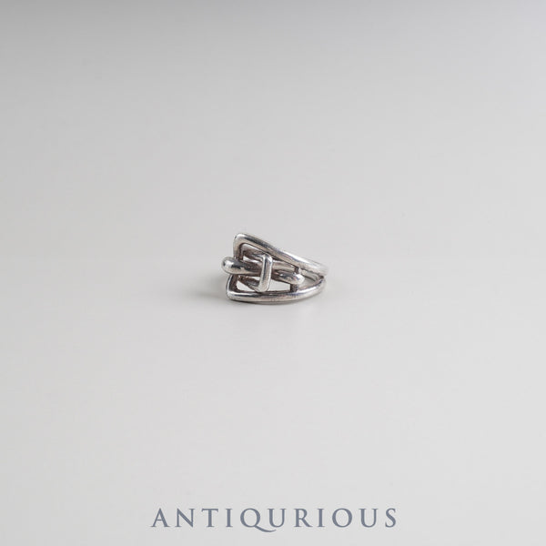エルメス リング ヴィンテージ ベルトモチーフ スターリングシルバー 約9-9.5号