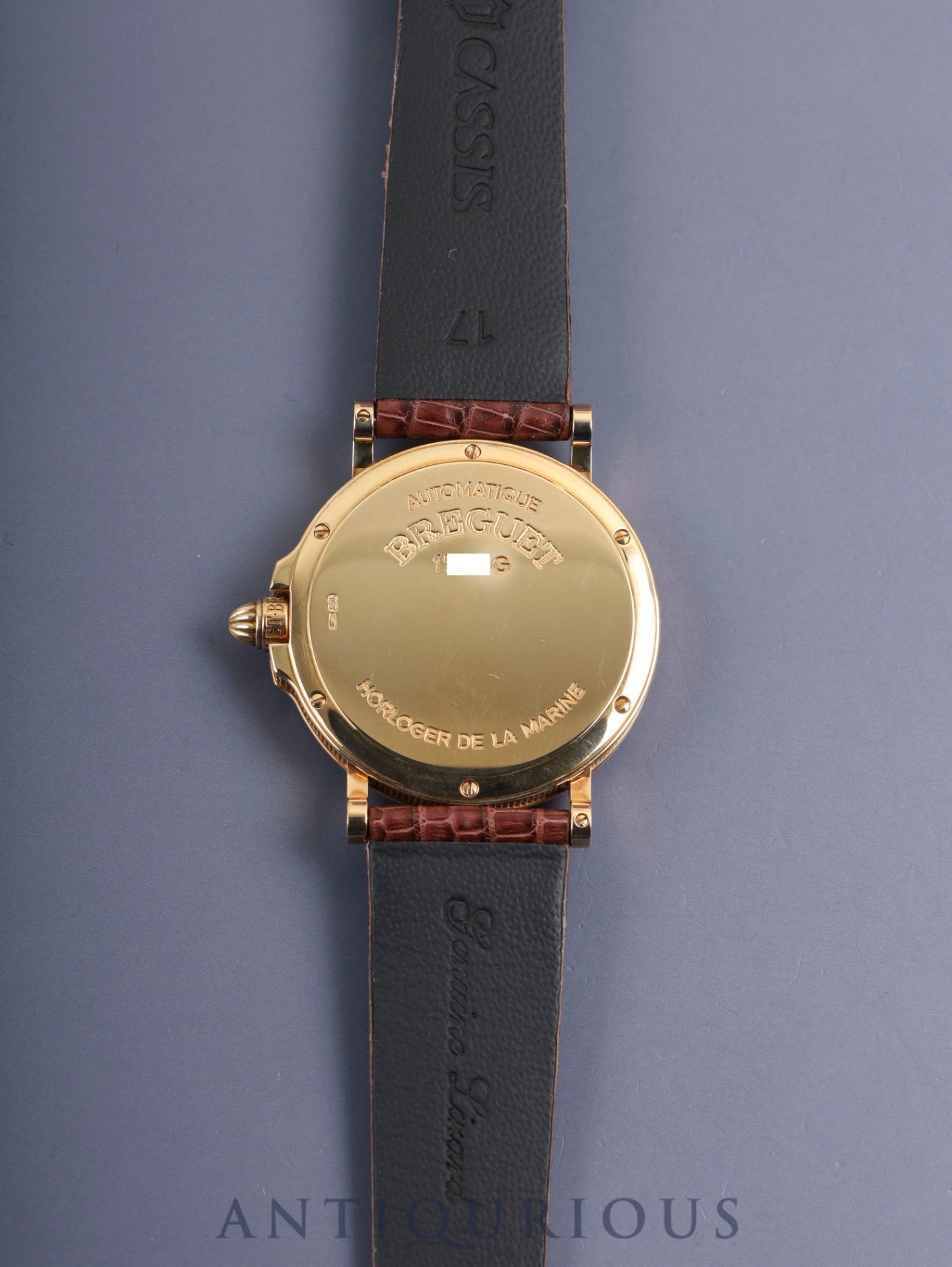 ブレゲ マリーン 4400BA / 52 /174 自動巻き Cal.889/1 750YG 革 純正バックル(750YG)マザーオブパール文字盤 箱 タグ オーバーホール済み