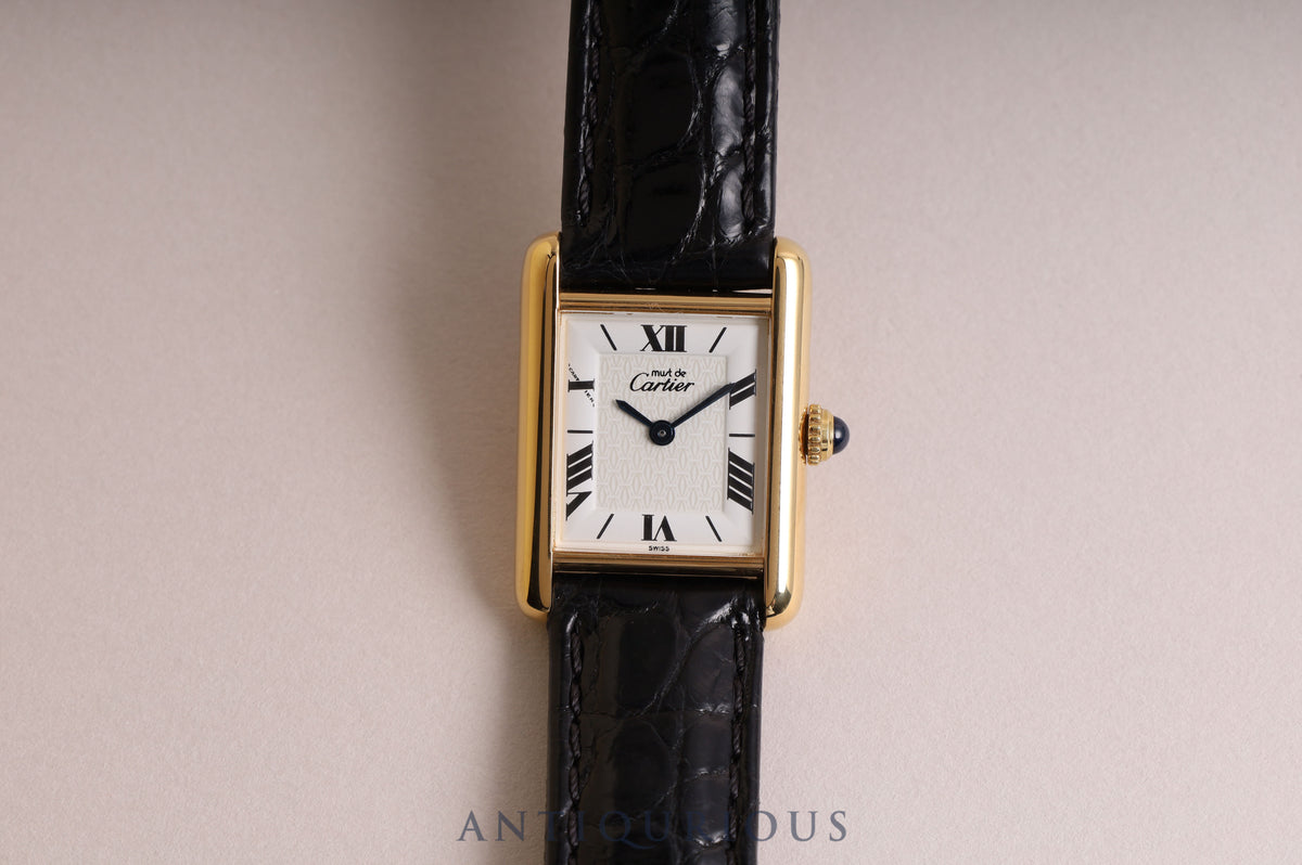 Cartier Must Tank SM QZ Flying Roman Dial