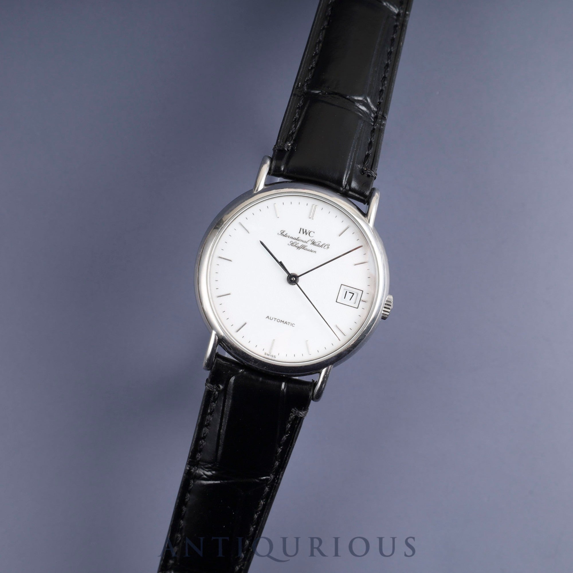 IWC Portofino IW351318 Automatic Cal.37521 SS Leather Genuine Buckle (SS) White Dial Overhauled