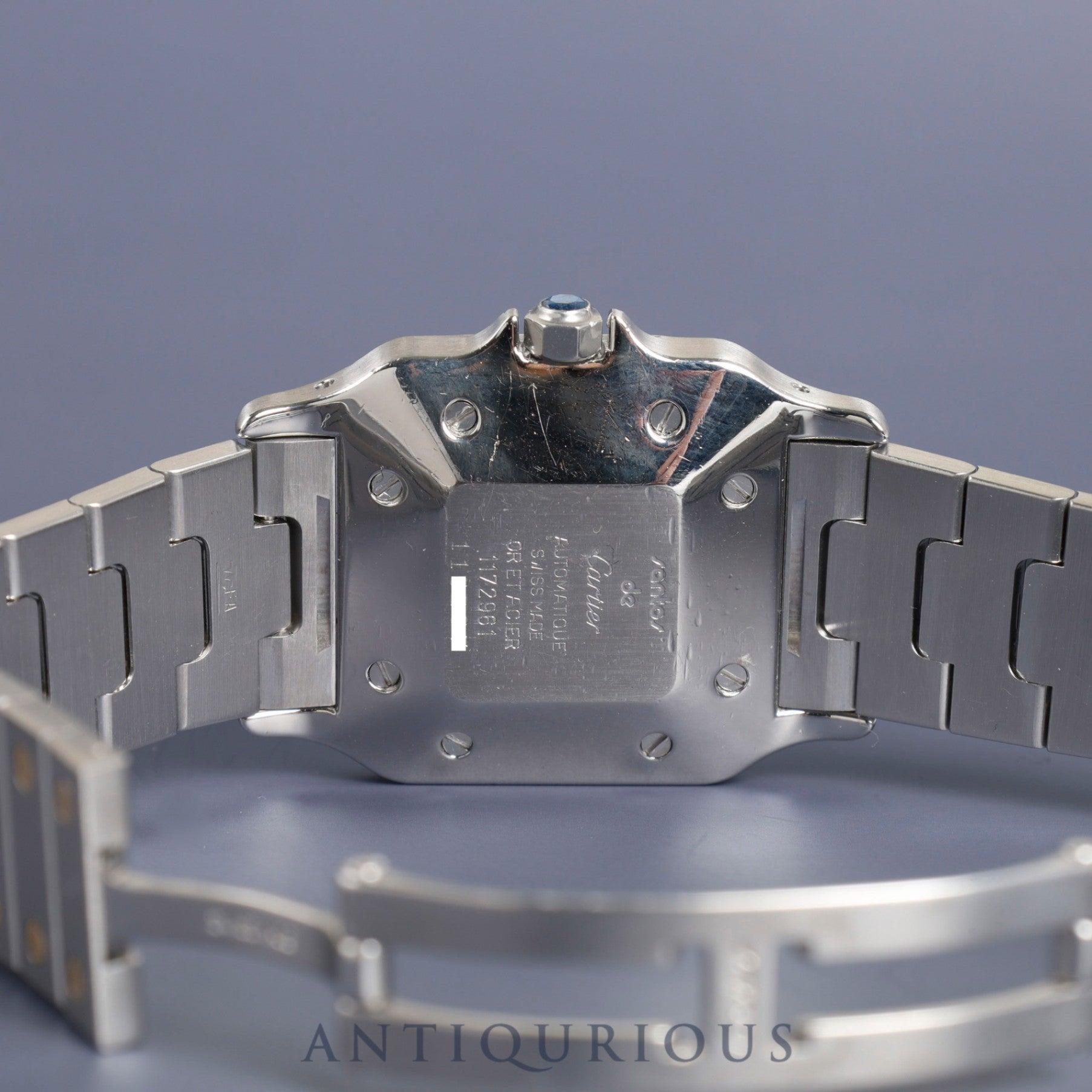 Cartier Santos Galbee LM 1172961 Automatic SS / YG White Roman Dial Complete service (full maintenance) completed at Cartier boutique