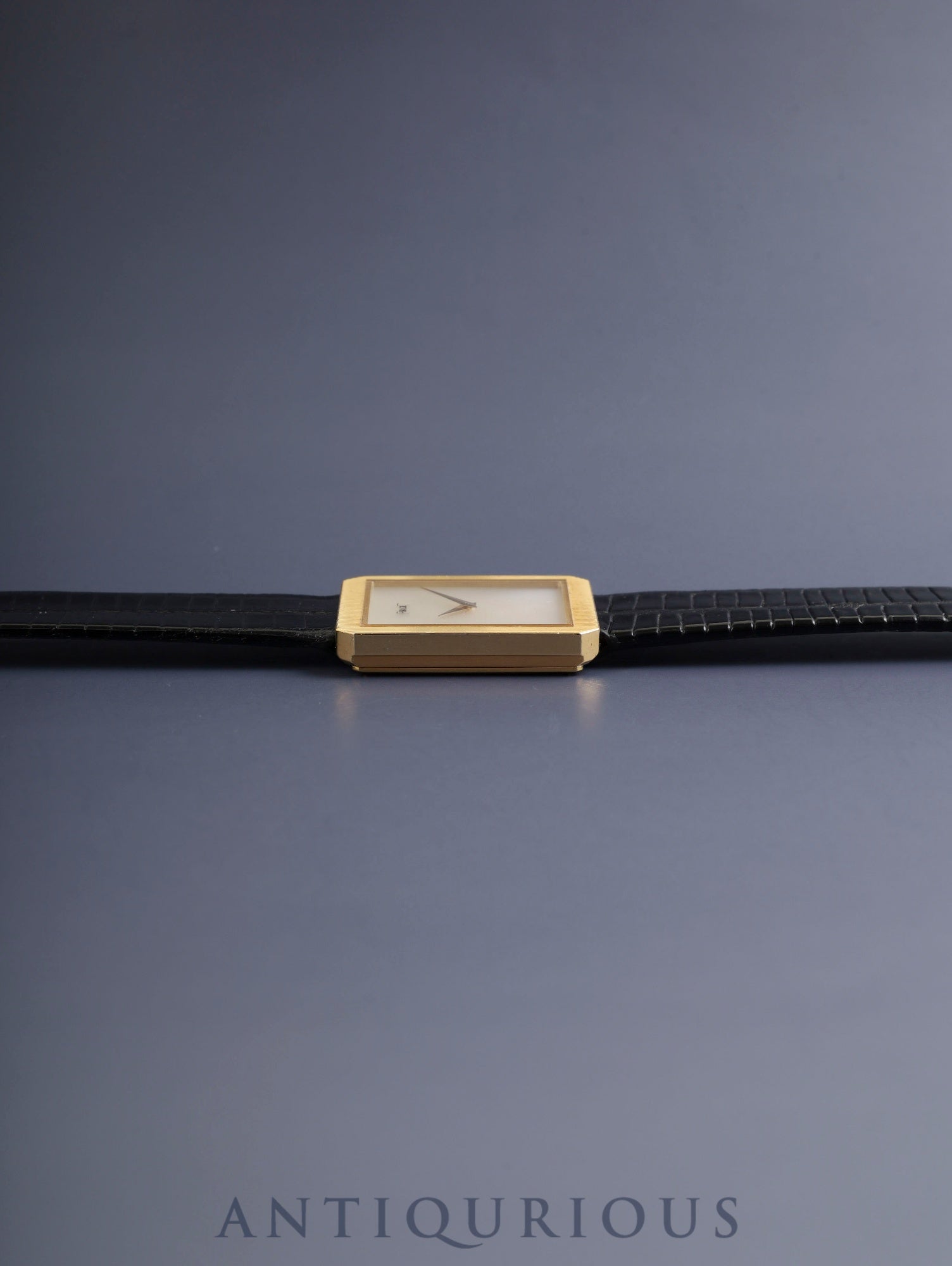 ピアジェ プロトコール 8154 クォーツ Cal.- 750YG 革 純正尾錠(750YG)ホワイトシェル文字盤 修理明細 ピアジェにてコンプリートサービス済み