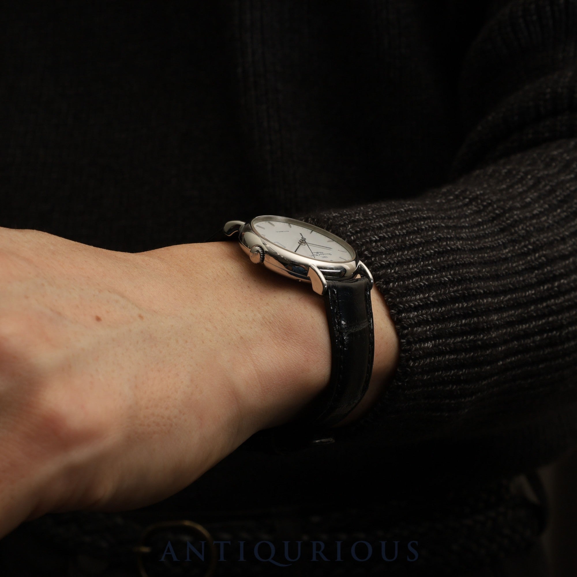 IWC Portofino IW351320 Automatic Caliber 30120 Stainless Steel Watch with Genuine Leather Strap and Genuine Stainless Steel Buckle, White Dial, Booklet, Cloth, Overhauled