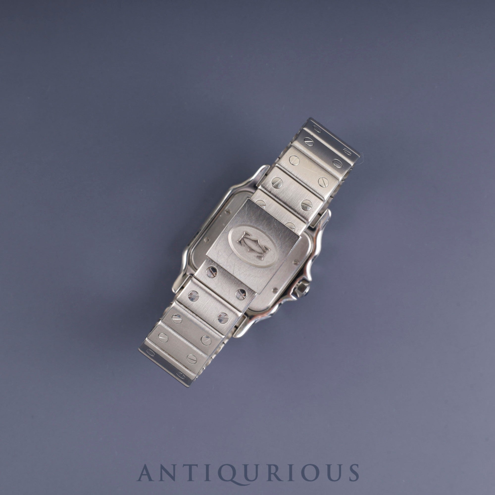 カルティエ サントス ガルベ LM W20018D6 / 987901 クォーツ Cal.87 SS SS ホワイトローマン文字盤 オーバーホール済み