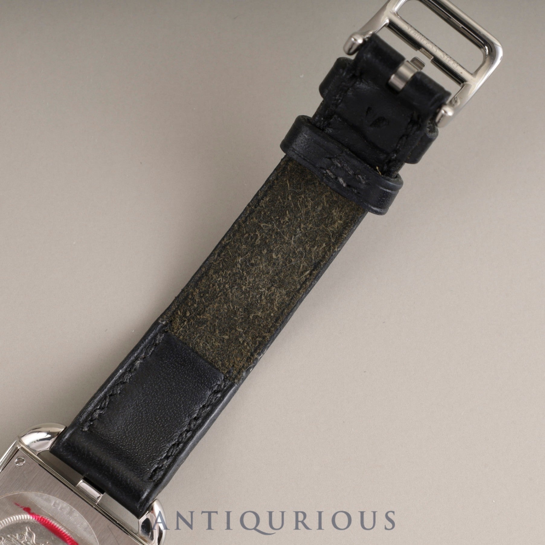 エルメス ケープコッド CC1.210 クォーツ Cal.976.001 SS 純正革ベルト(□J刻:2006年、使用感あり)純正尾錠(SS) グレーアラビア文字盤 箱 冊子 保証書(無記載)オーバーホール済み