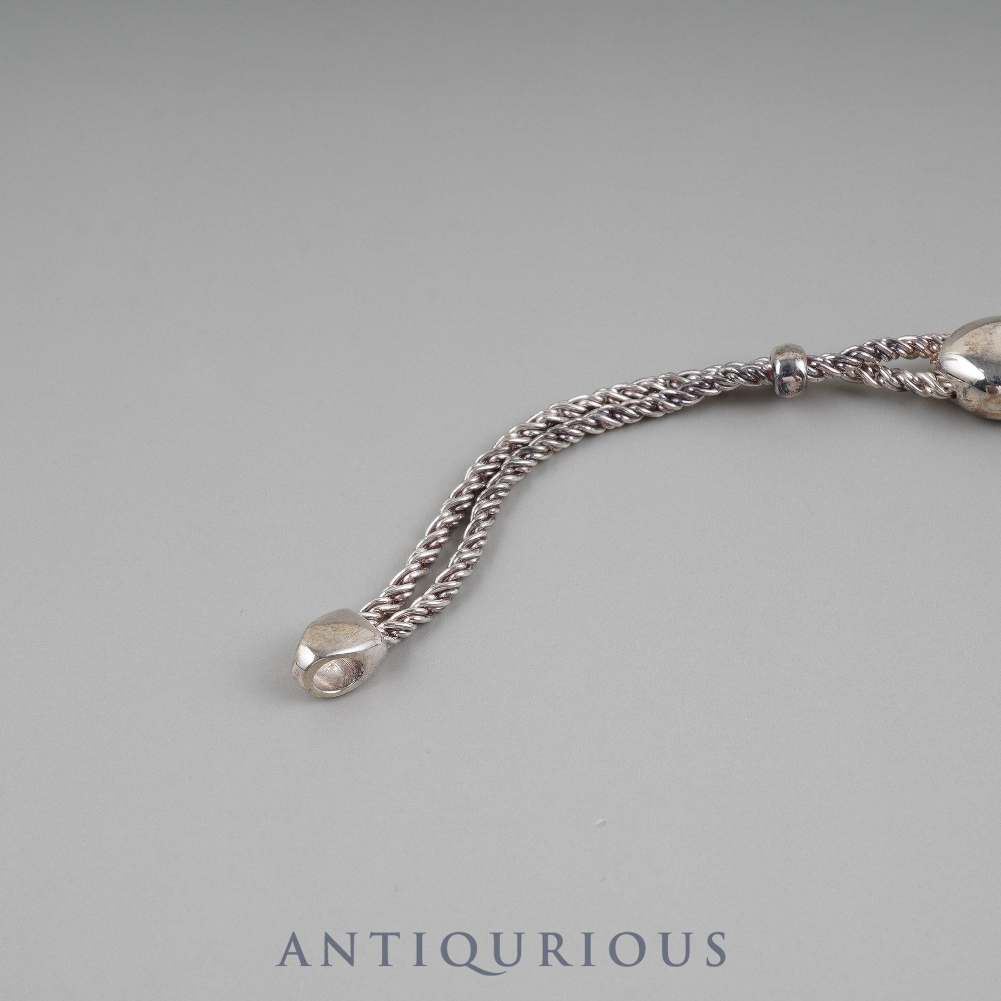 ティファニー ブレスレット ダブルロープ ハートモチーフ スターリングシルバー