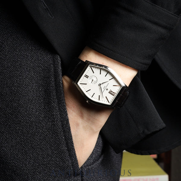 ヴァシュロン・コンスタンタン マルタ X82G7753 82230/000G-9962 手巻き Cal.4400/1 18K/WG 純正革ベルト 純正尾錠(Au750)ホワイト文字盤 保証書(2022年) 箱 冊子 USB タグ オーバーホール済み