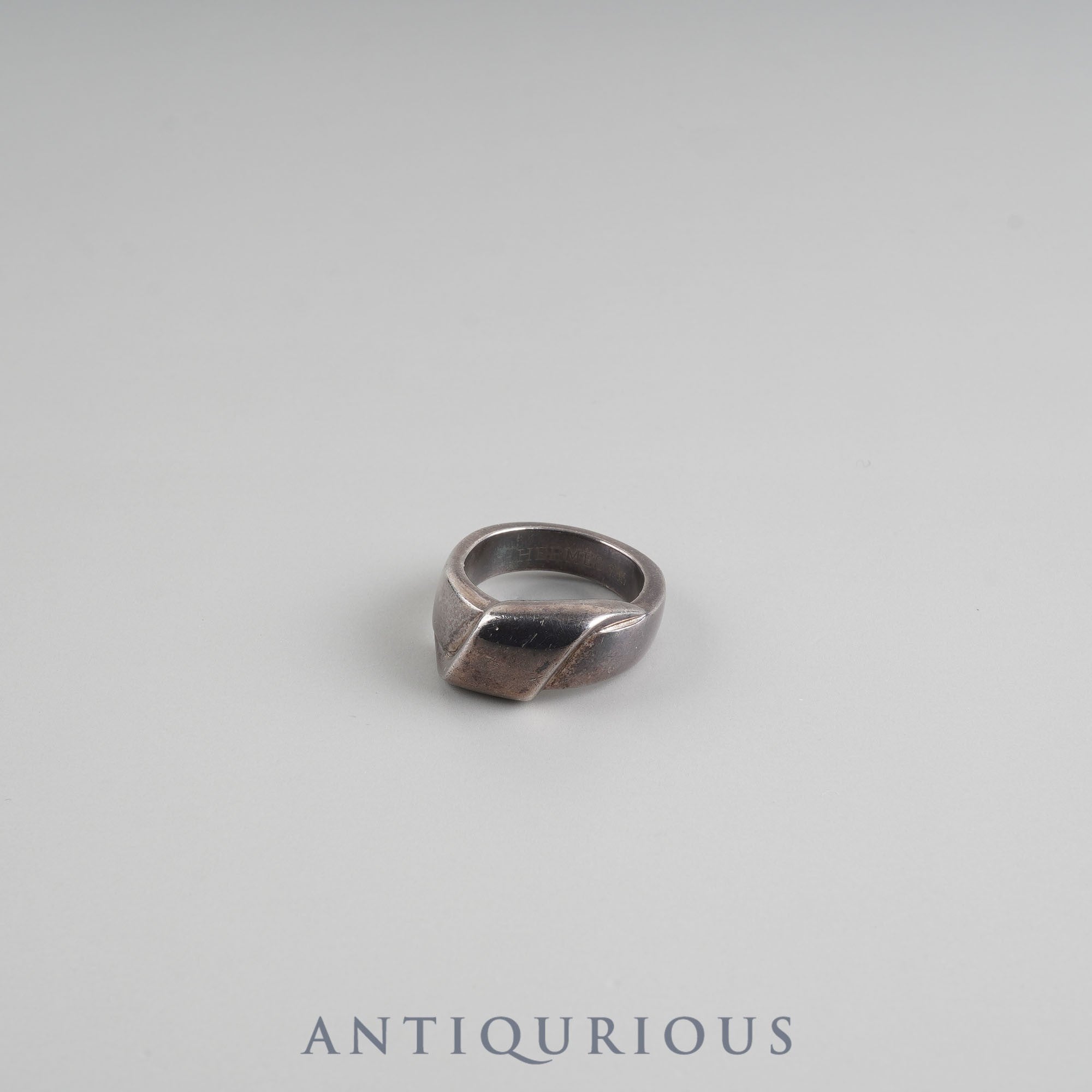 Hermes ring vintage SV925 size 10.5 ribbon motif