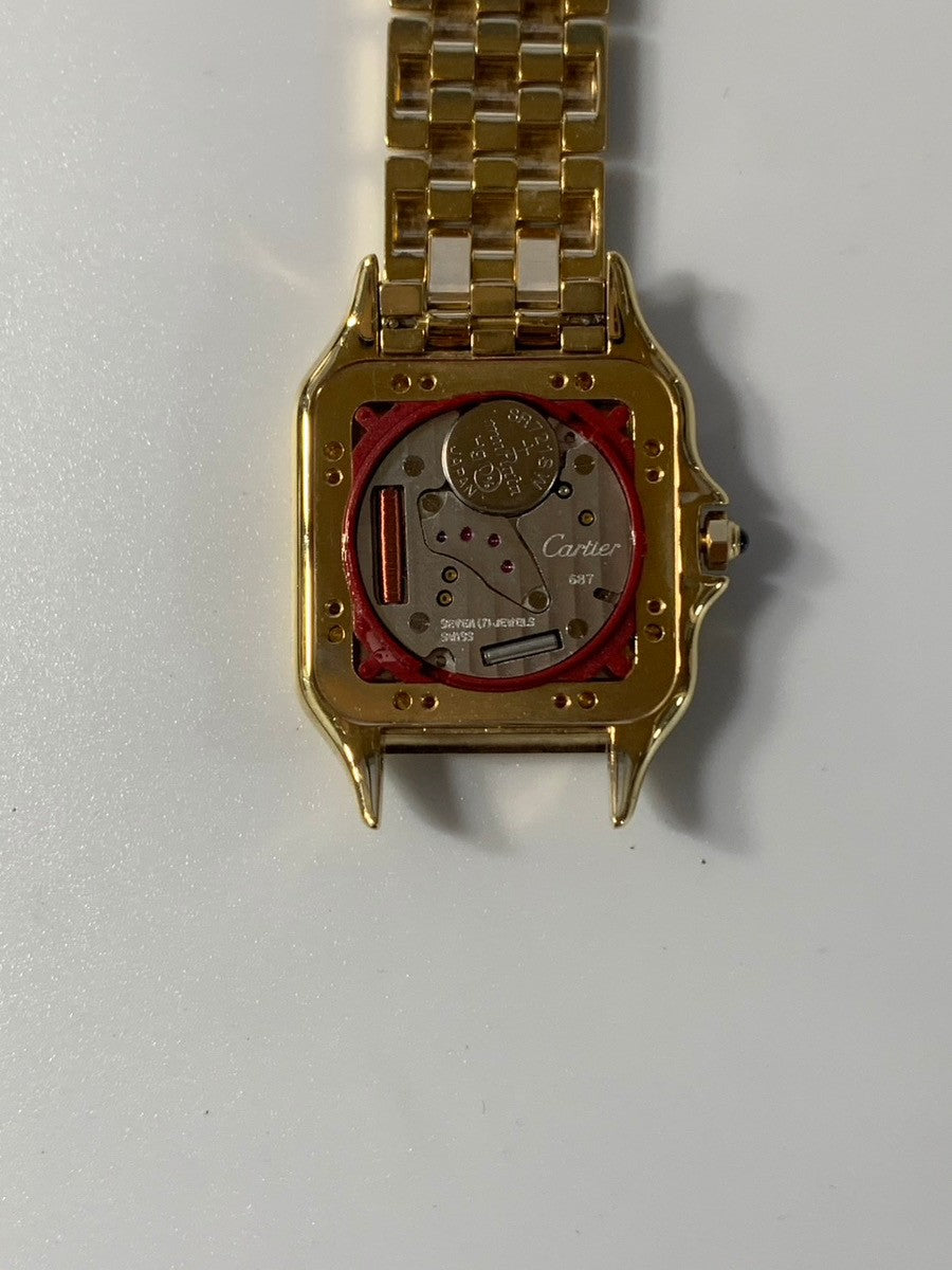 カルティエ パンテール LM W25014B / 887968 クォーツ Cal.687 18K 18K ホワイトローマン文字盤 箱 保証書(1994年)オーバーホール済み