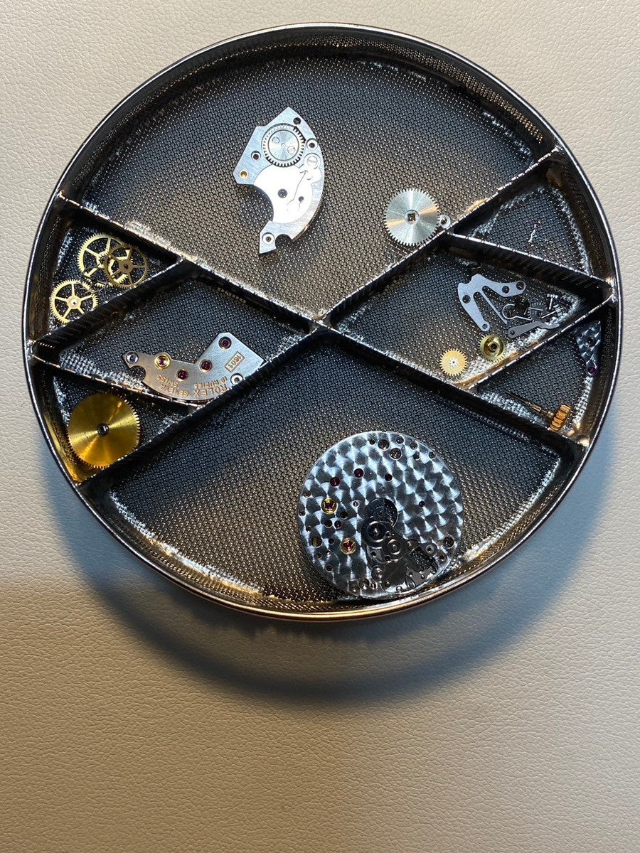 Rolex Cellini 4105 Manual winding Cal.1601 YG Leather Genuine buckle (GP) Gold Roman dial 4th series (1975) Overhauled