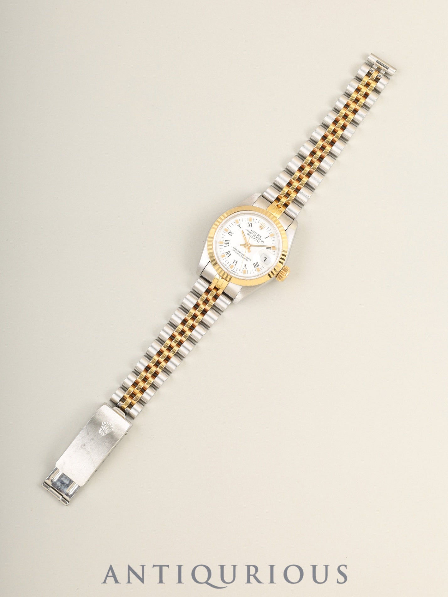 Rolex Datejust Lady 69173 Automatic Cal.2135 SS/YG SS/YG White Roman Dial S-serial (1993) Box, Warranty Card (1995 / Name written), Booklet, Overhauled