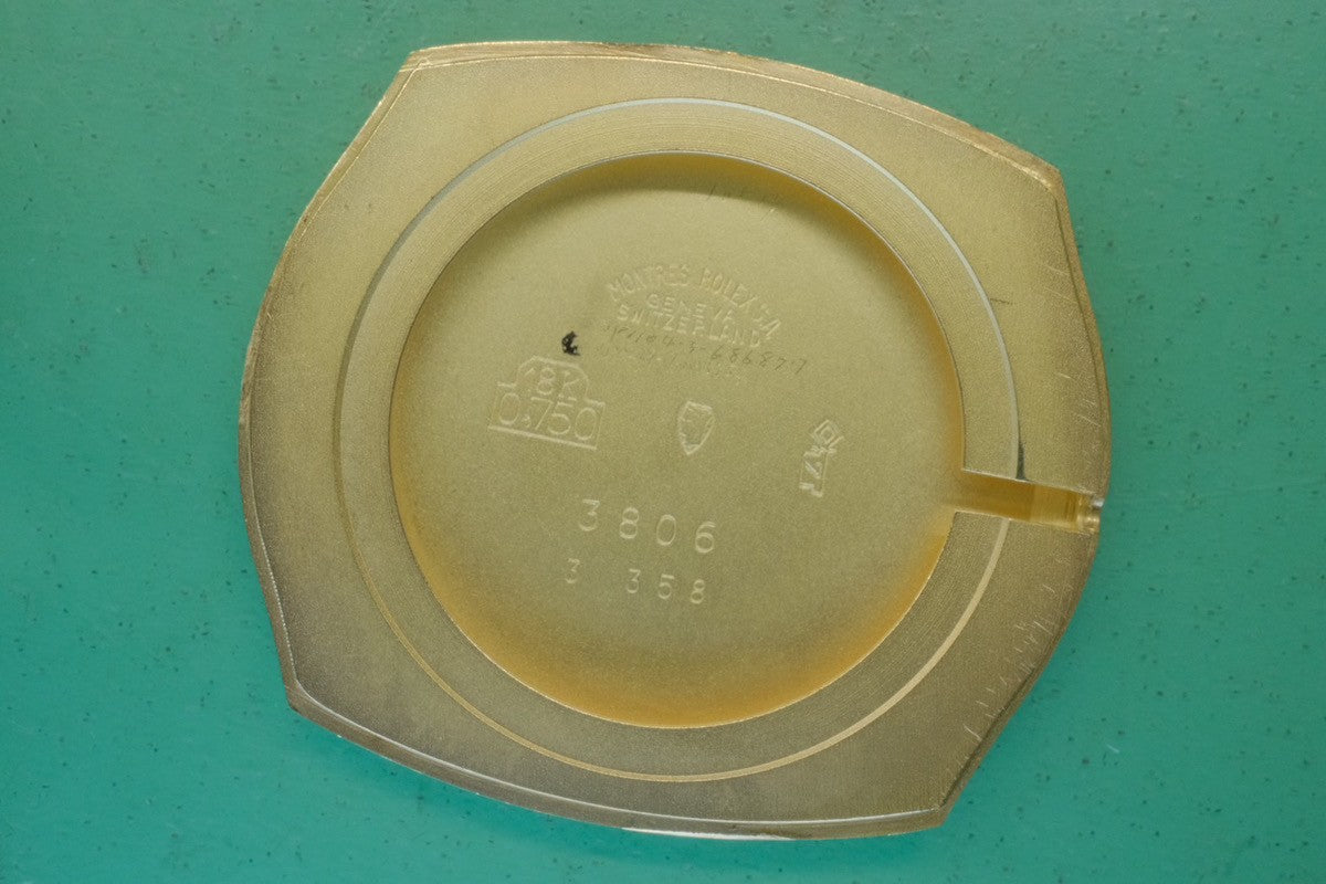 ロレックス チェリーニ 3806/8 手巻き Cal.1600 YG 革 純正尾錠(GP)シャンパン文字盤 40番台(1974年)オーバーホール済み