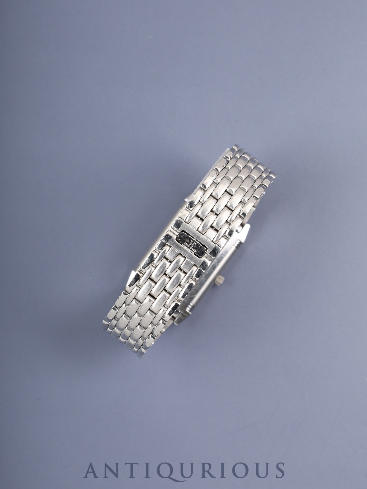 Jaeger-LeCoultre Reverso Classic Shadow 251.8.86 / 251.880.864 Manual Winding Caliber 846/1 Stainless Steel Gray Dial Warranty Booklet Overhauled *Case Back Engraving