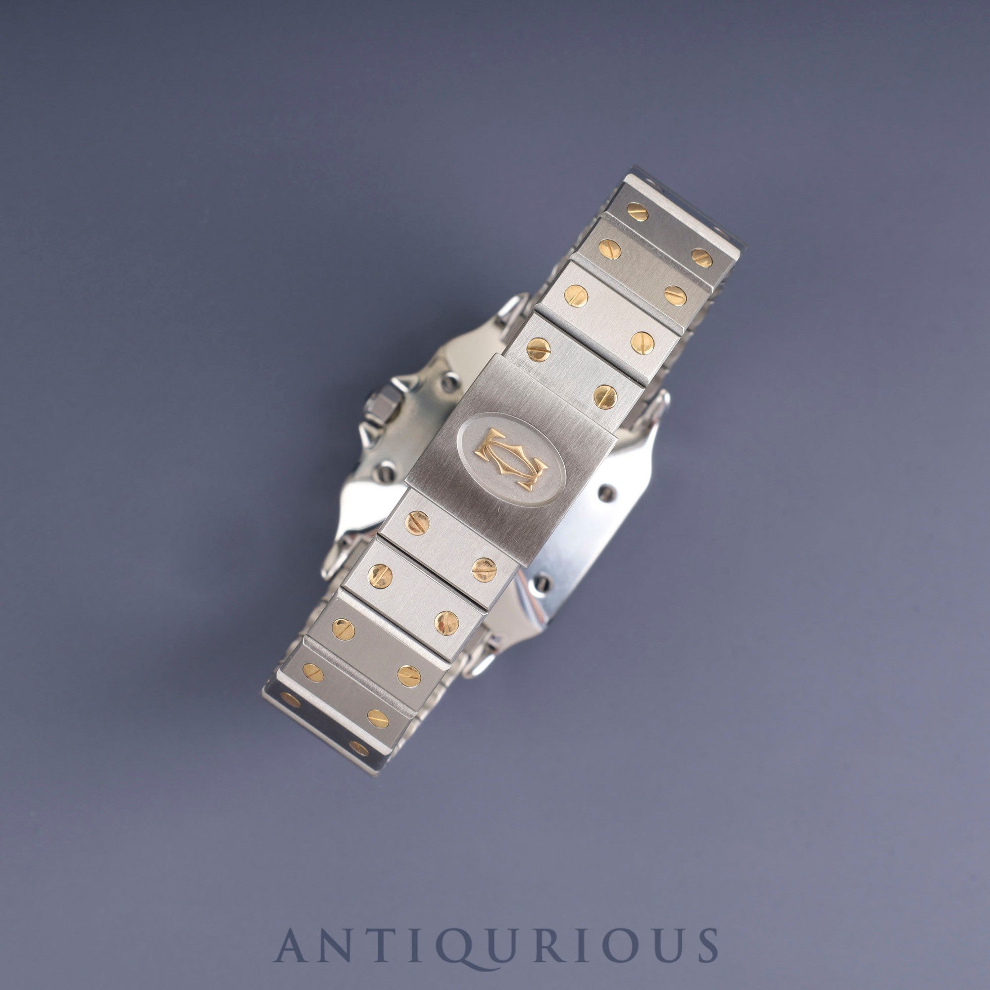 カルティエ サントス ガルベ LM 1172961 自動巻き SS/YG SS/YG ホワイトローマン文字盤 オーバーホール済み