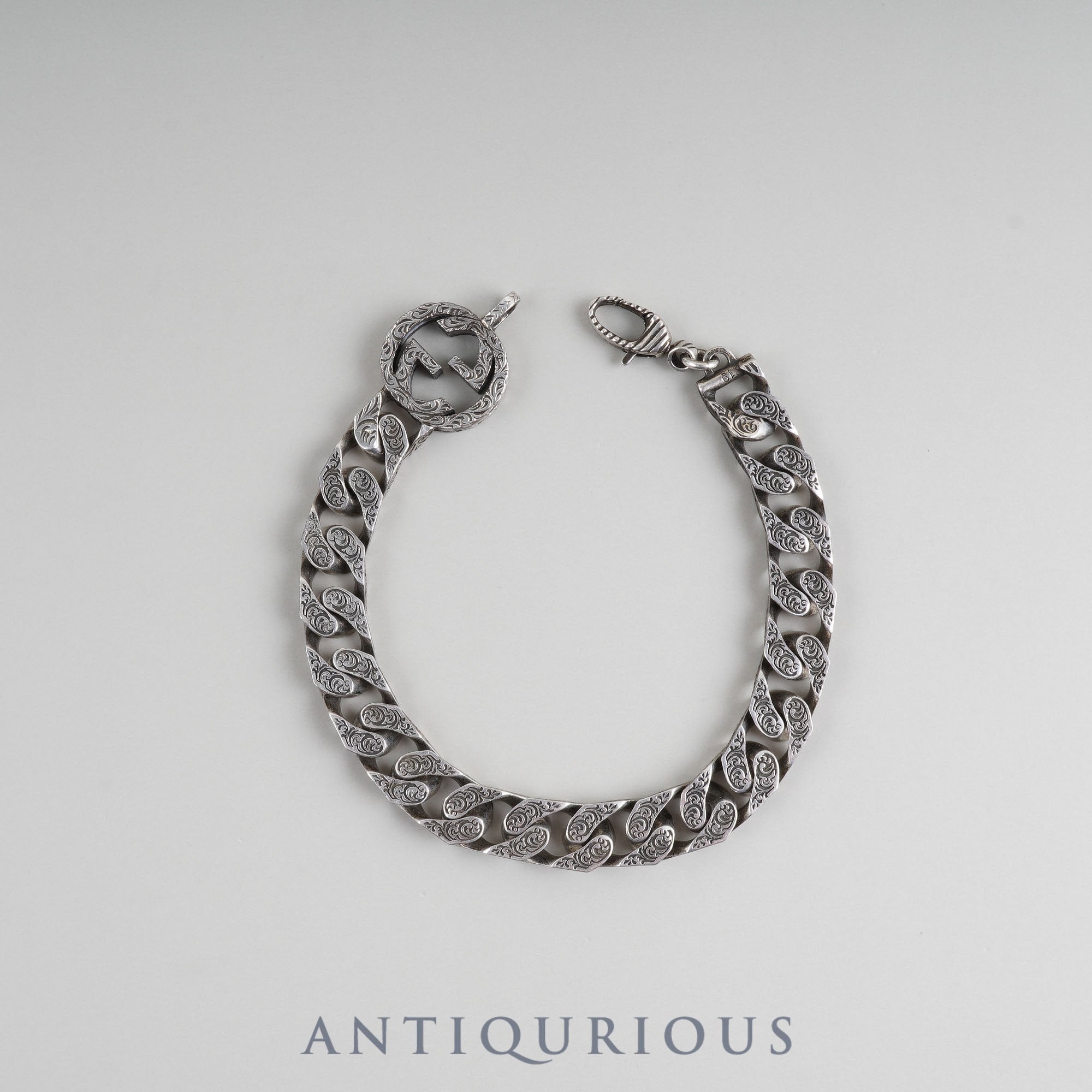 グッチ ブレスレット インターロッキング チェーン SV925 箱