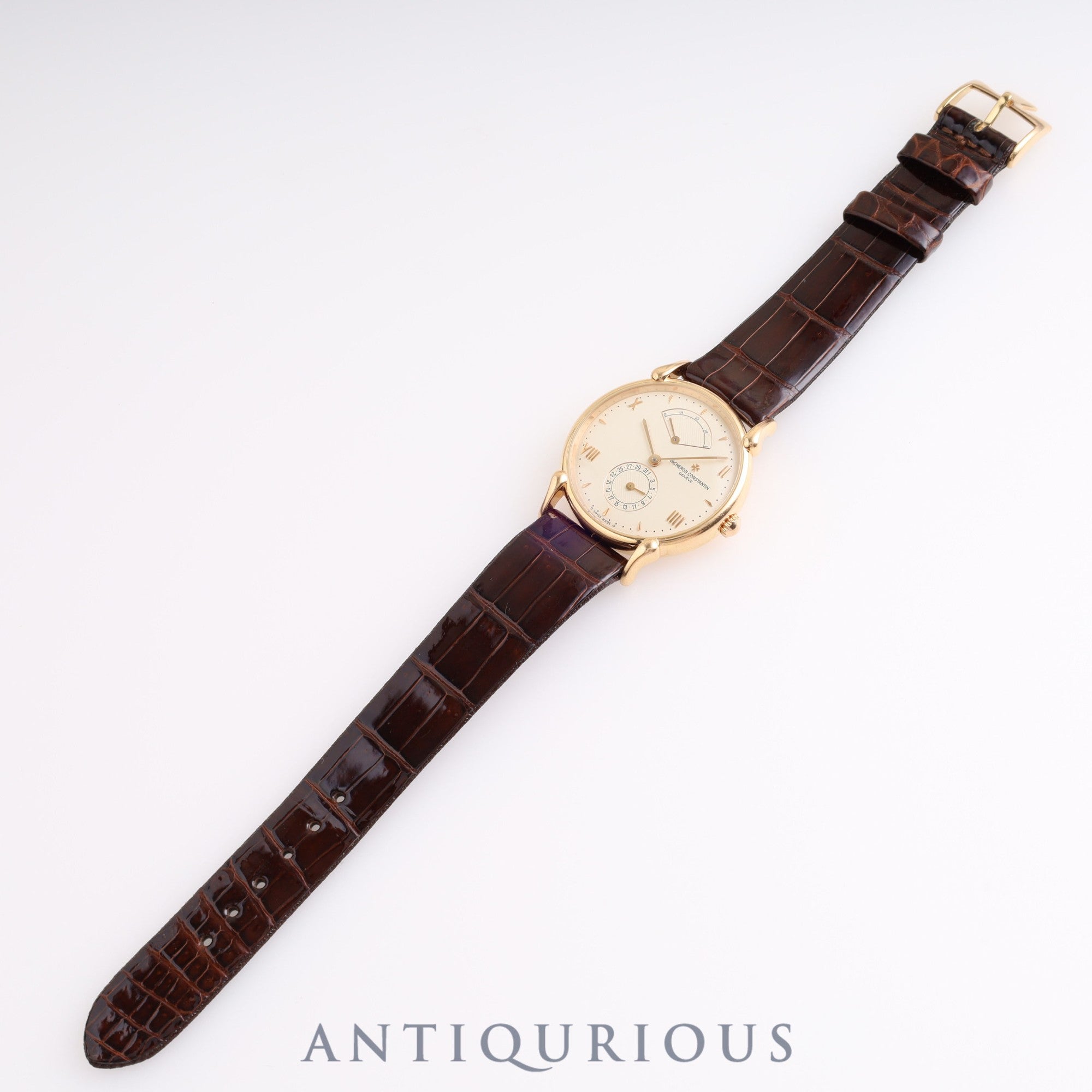 Vacheron Constantin Tour de Ile 48100 Automatic Cal.1190 750PG Leather Genuine Buckle (750) Ivory Dial