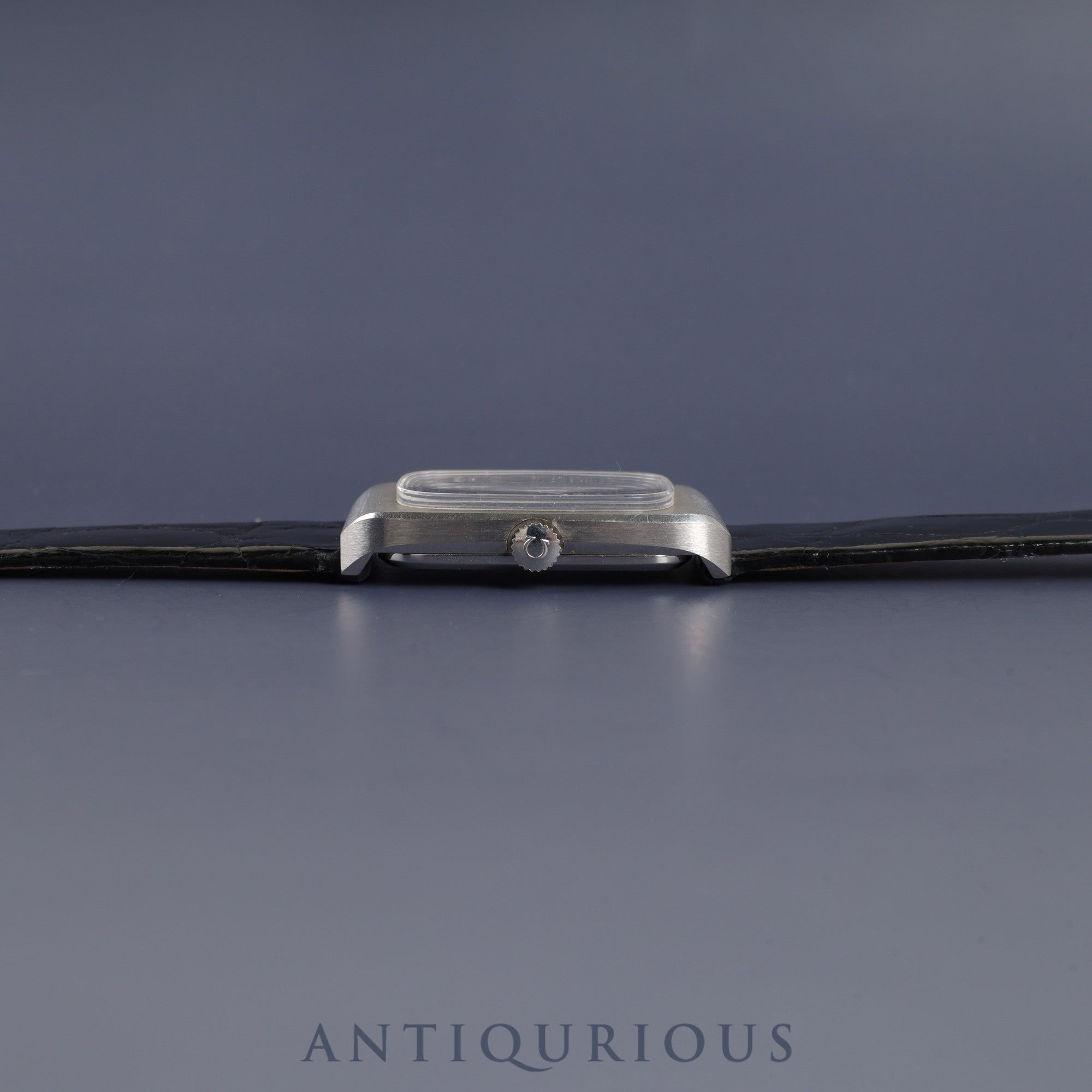 Omega Geneve 511.0469 Manual Winding Stainless Steel Leather Strap with Aftermarket Buckle (SS) Black Dial Overhauled