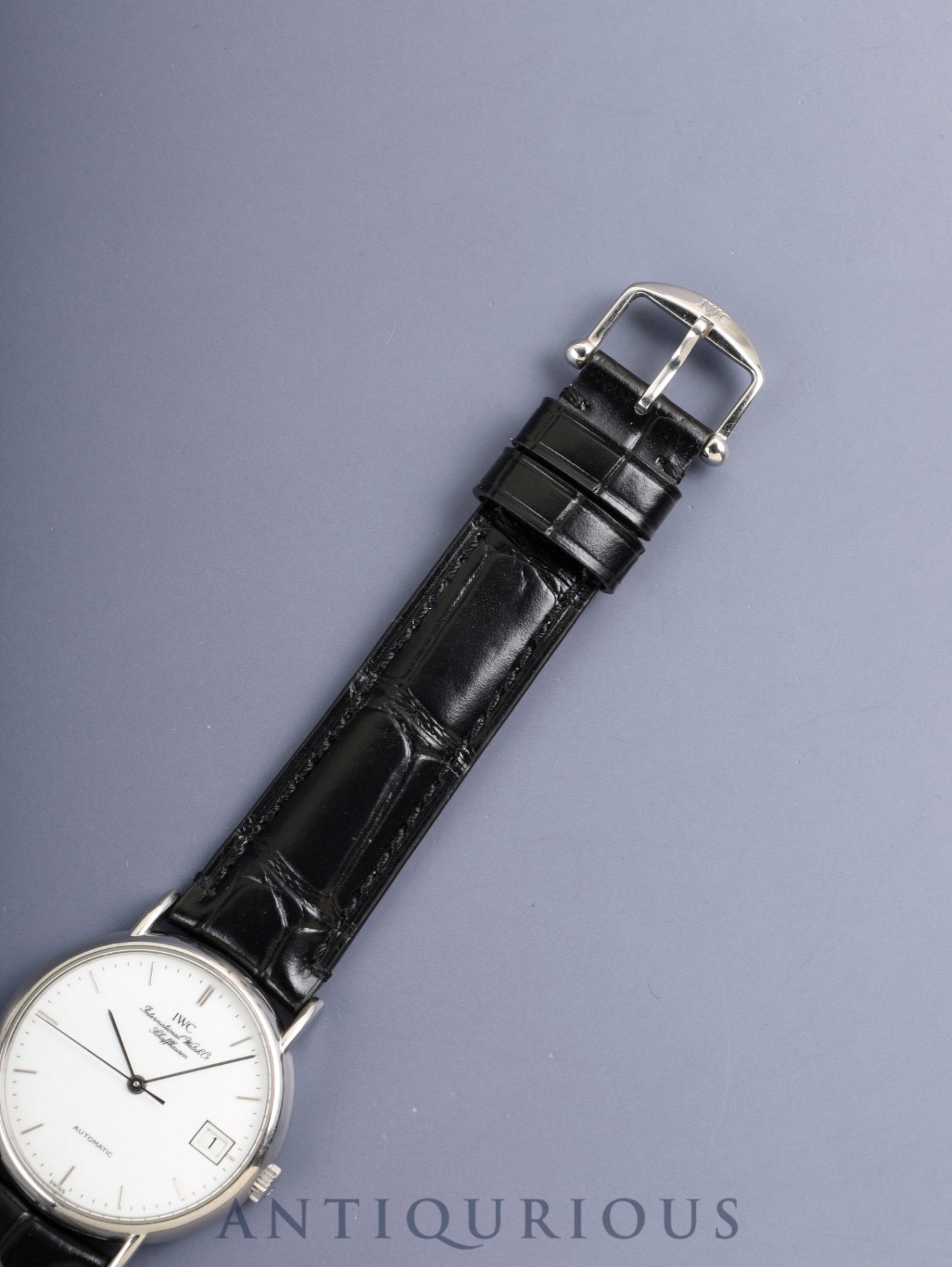 IWC ポートフィノ IW351320 自動巻き Cal.C.37521 SS 革 純正ピンバックル(SS)ホワイト文字盤 純正レザーベルト付き オーバーホール済み アイダブリュシー