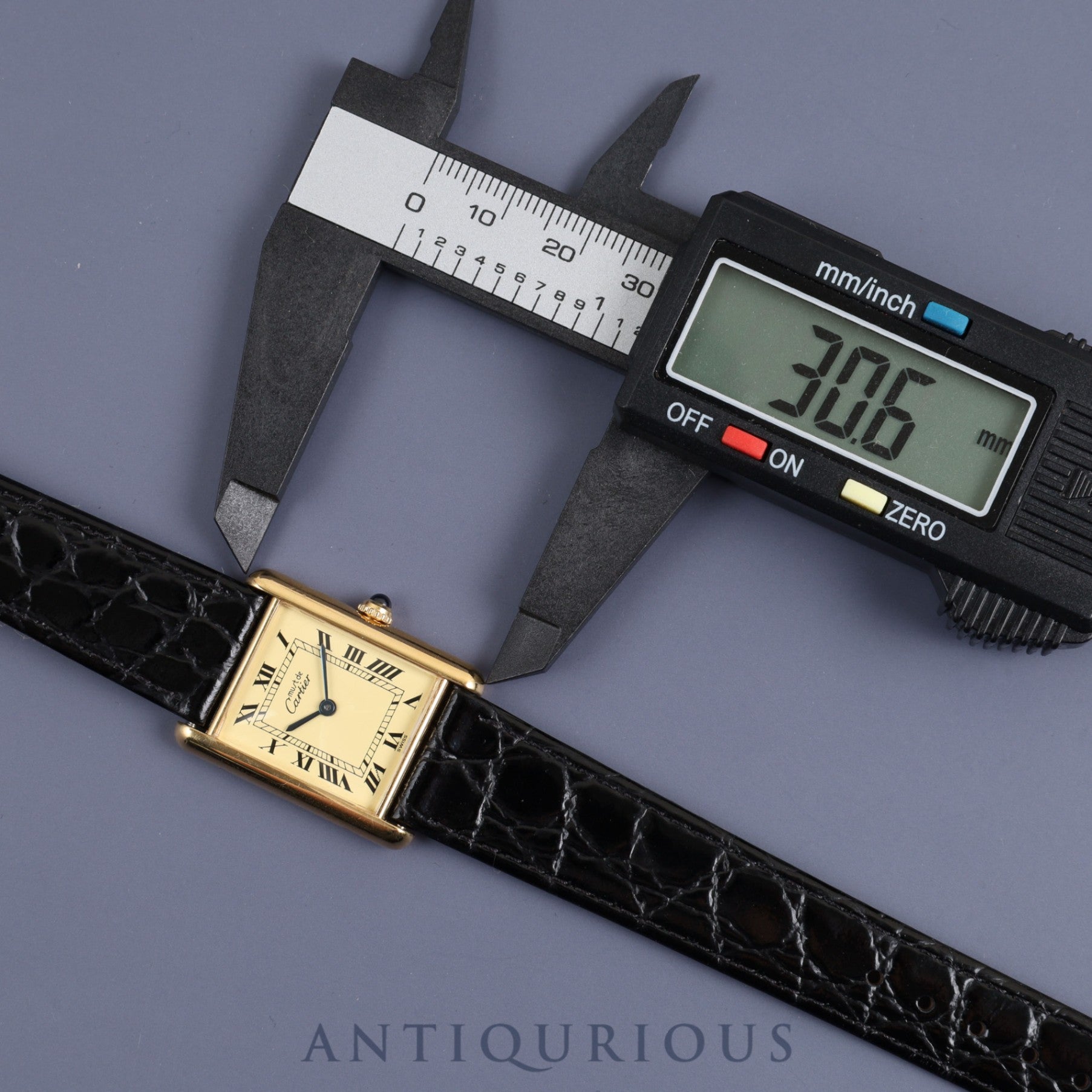 Cartier Must Tank LM 590005 Quartz Cal.069 SV925 Leather Ivory Dial Overhauled and Refurbishing