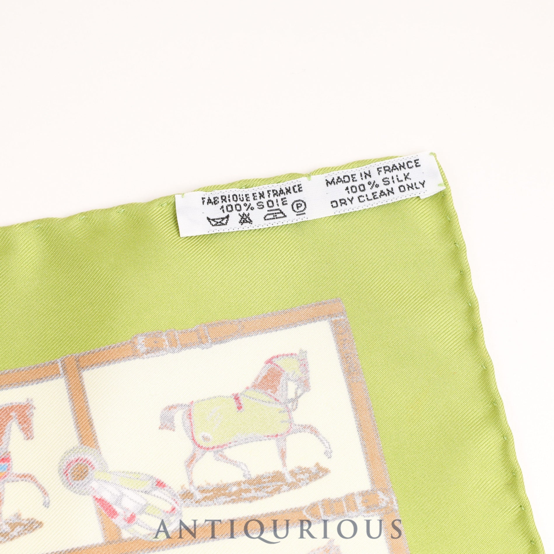 Hermes Scarf Carre 45 48 Horses in the Paddock 100% Silk