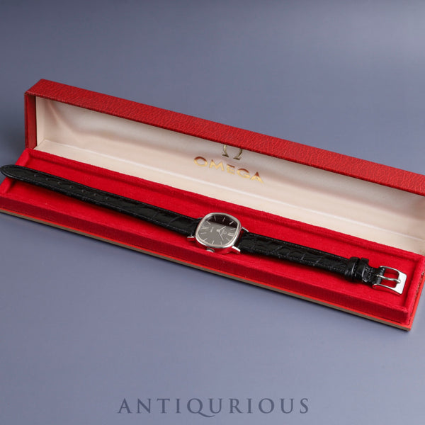 オメガ デ・ヴィル 511.0561 手巻き Cal.625 SS 革 社外尾錠(SS)ブラック文字盤 ケース オーバーホール済み