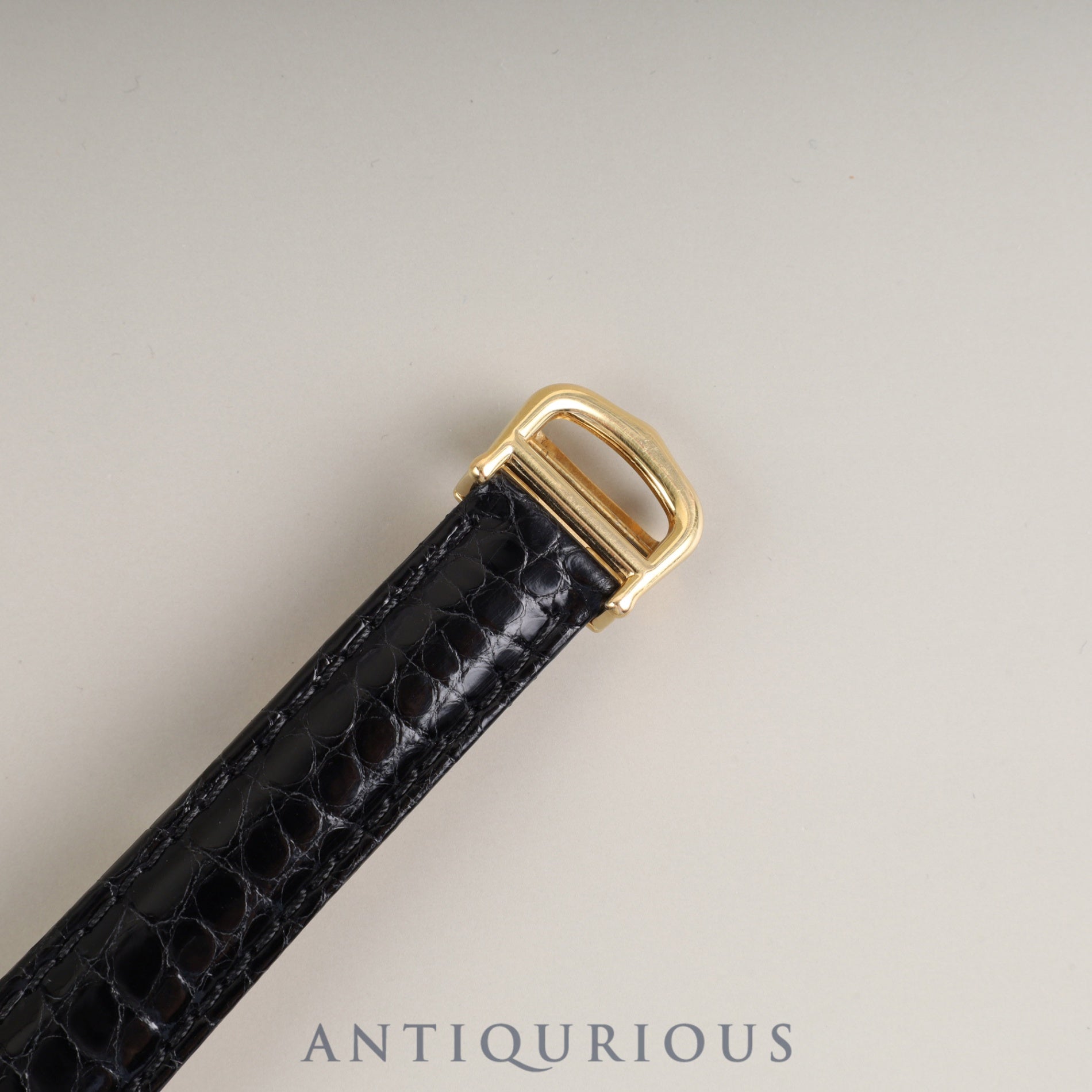 カルティエ マストタンク MM 2415 クォーツ Cal.057 SV925 革 純正Dバックル(GP) アイボリーローマン文字盤 オーバーホール済み