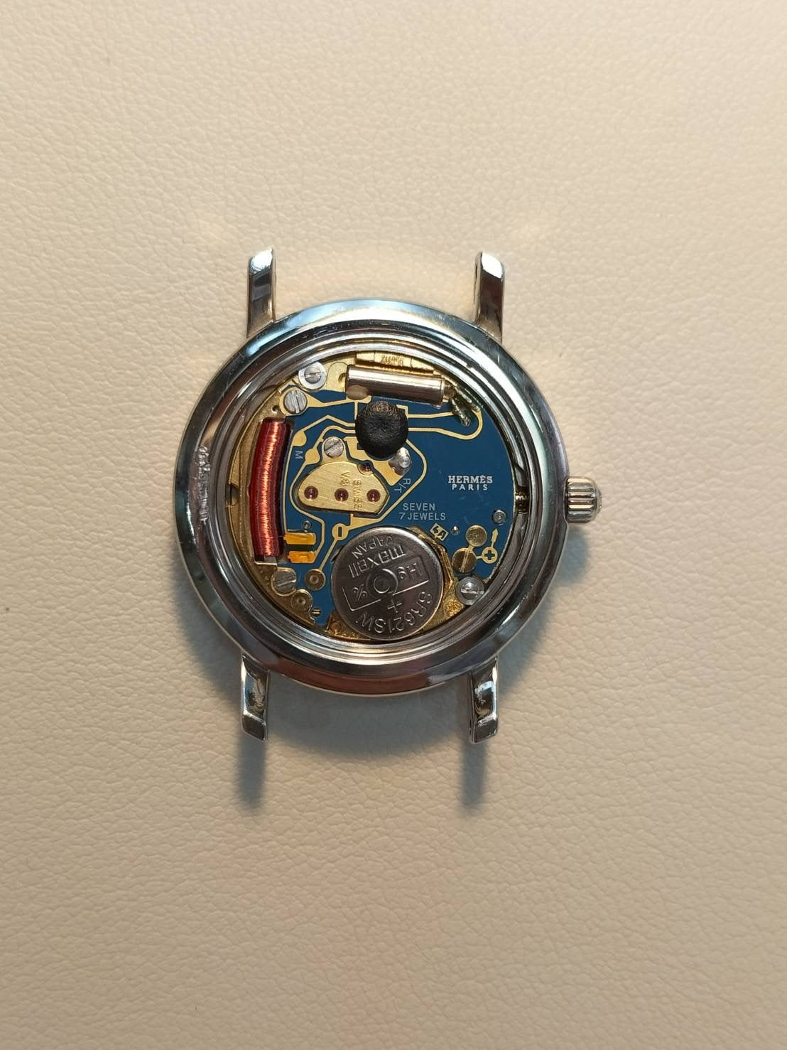 Hermes Clipper CL4.210 Quartz SS SS White Arabic Dial Overhauled