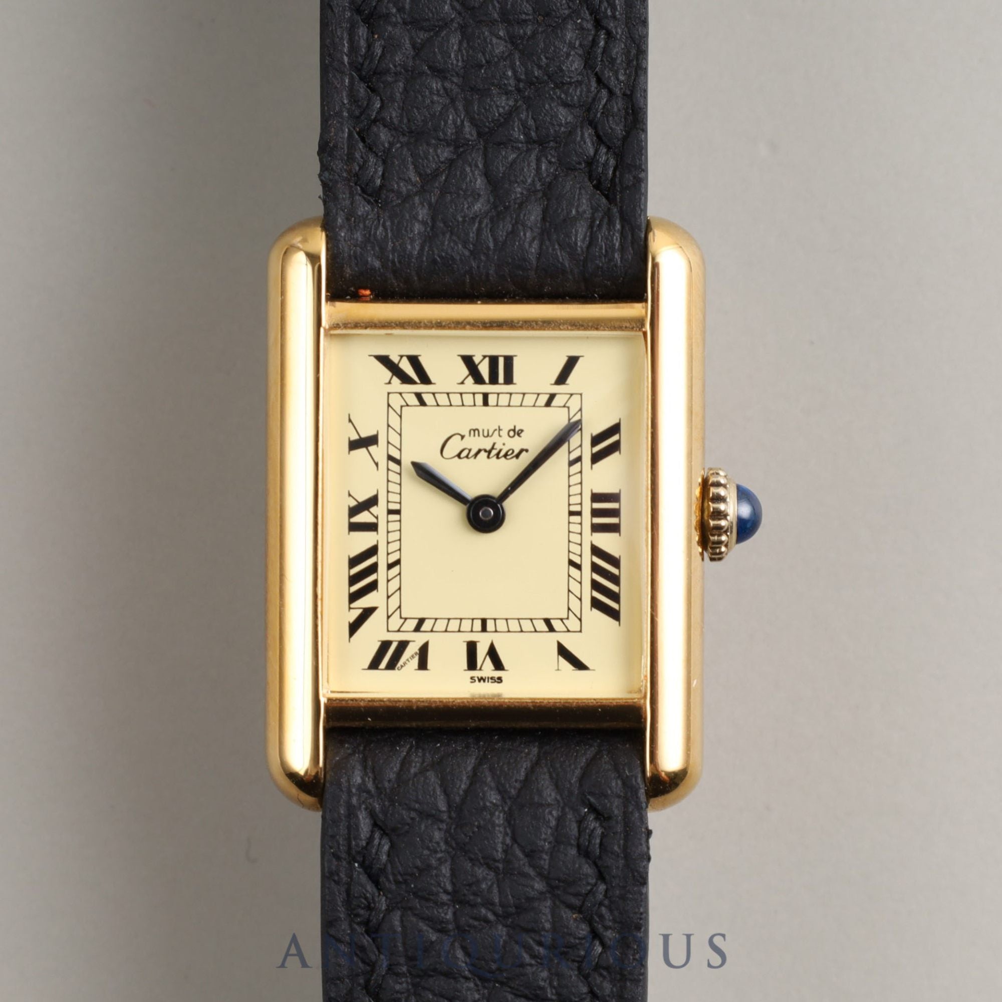 カルティエ マストタンクSM 手巻き アイボリー SWISS文字盤 新品仕上げ済み