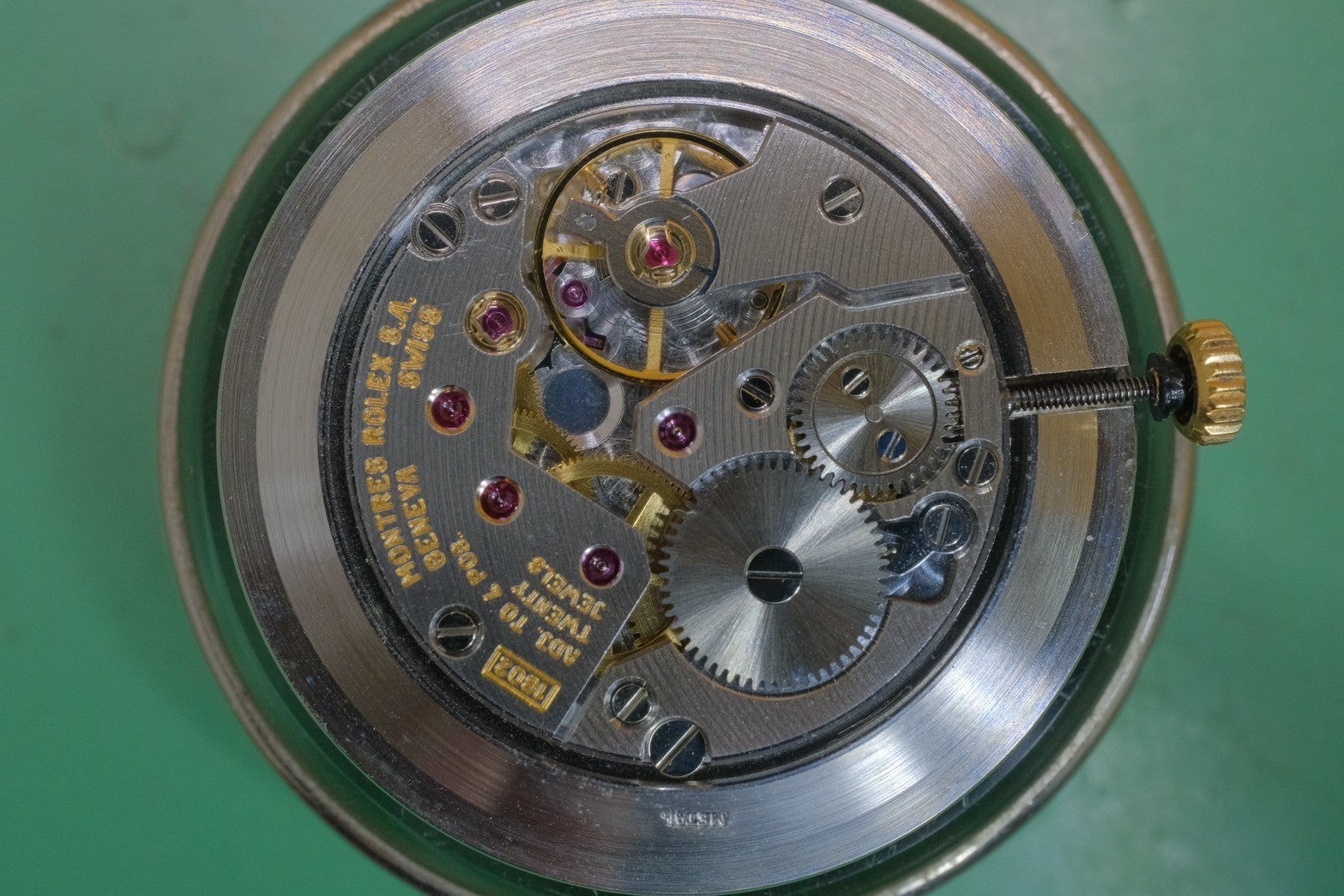 Rolex Cellini 4112 Manual winding Cal.1602 750 Leather Genuine buckle (GP) Engraved computer dial W serial (1994-1995) Overhauled