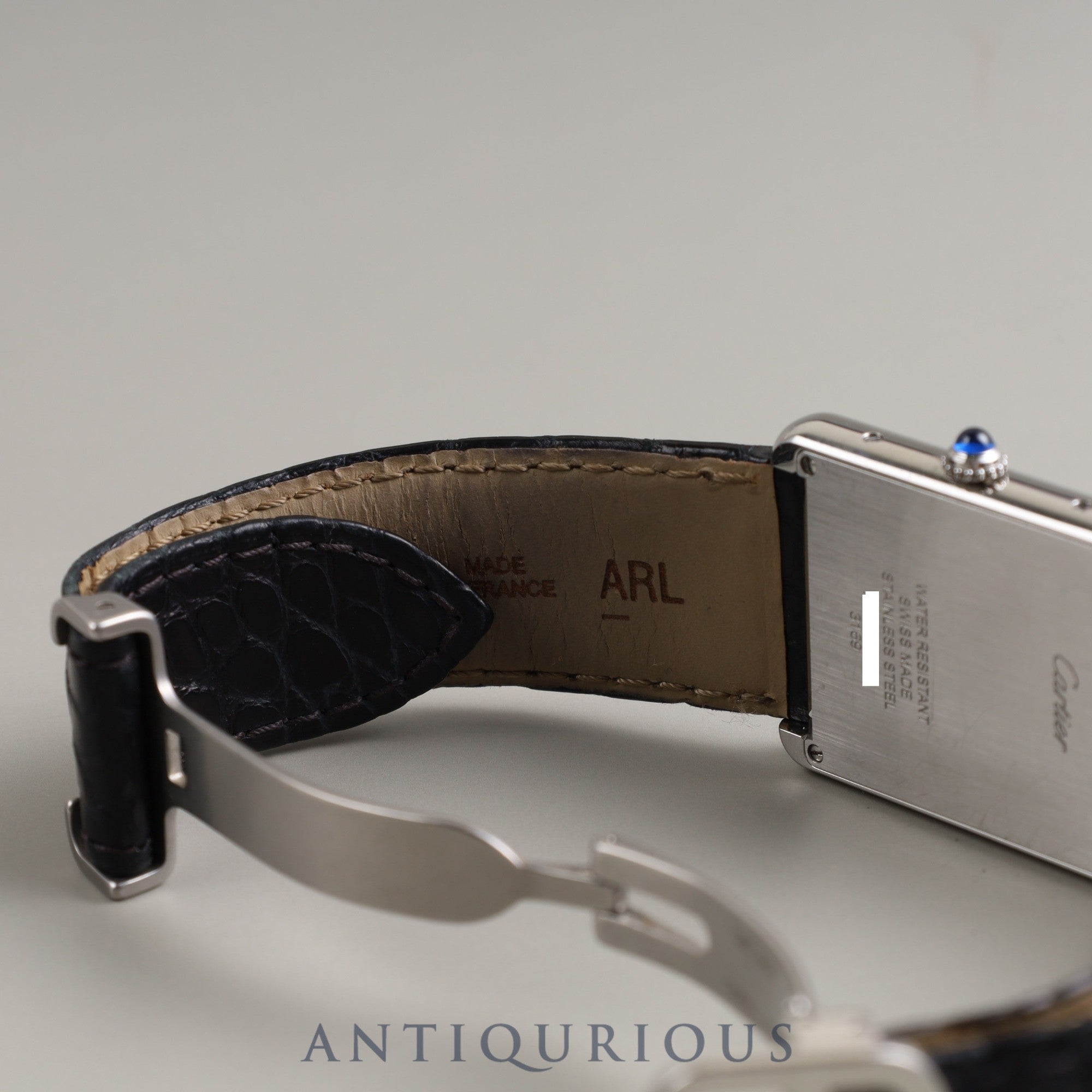 Cartier Tank Solo LM Quartz Cal.690 W5200003 / 3169 SS Genuine leather strap Genuine D buckle (SS) Silver dial Box Instruction manual