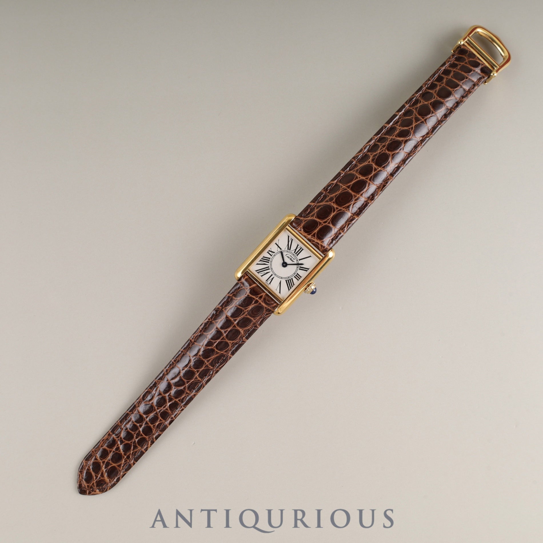 カルティエ マストタンク SM W1005554 / 1613 クォーツ SV925 革 純正Dバックル(GP)オパラン文字盤 箱 冊子 保証書(1996年)カルティエブティックにてコンプリートサービス(フルメンテナンス)済み