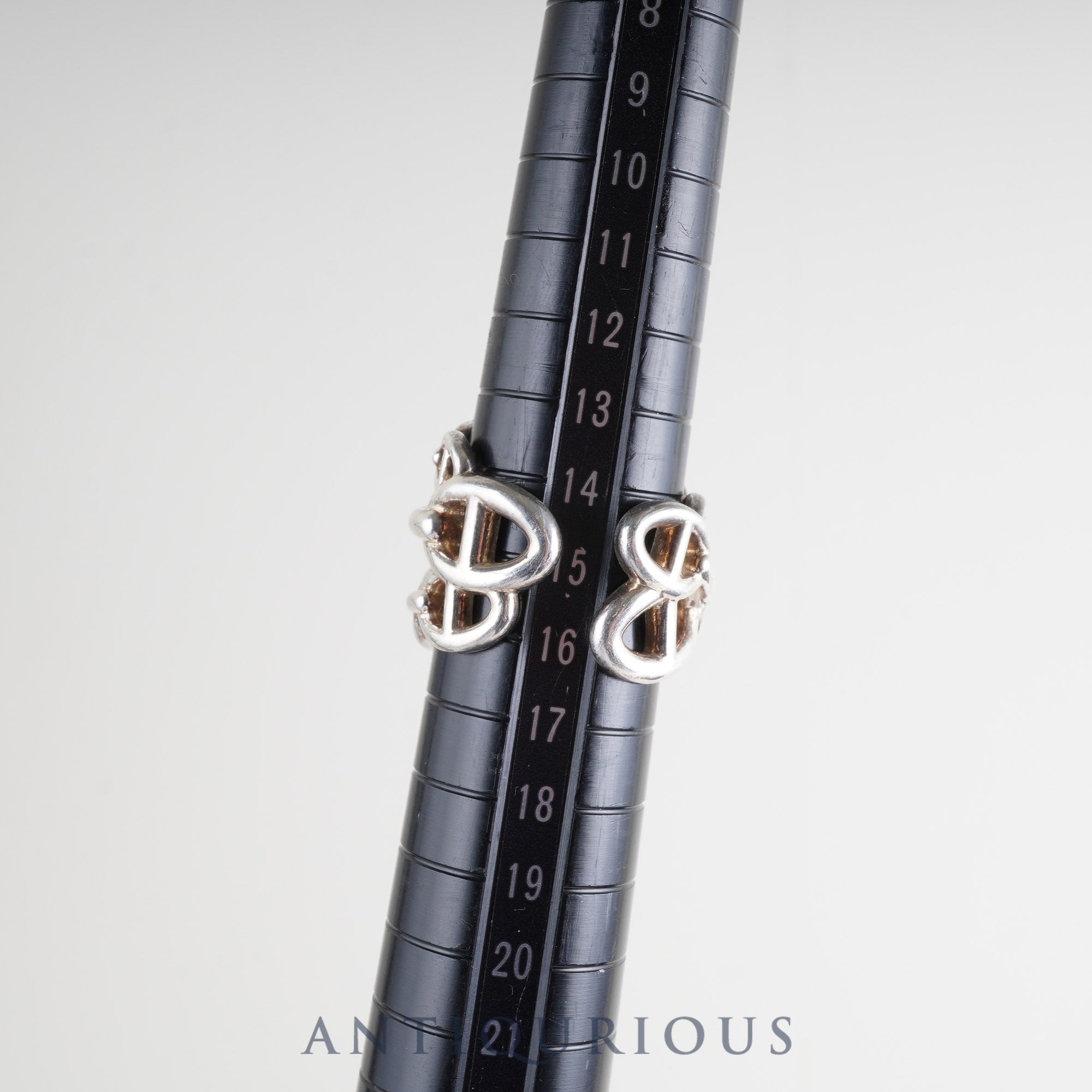 Hermes Chaine d'Ancre Enchaine GM Ring, Sterling Silver #55, Box, 22nd Anniversary