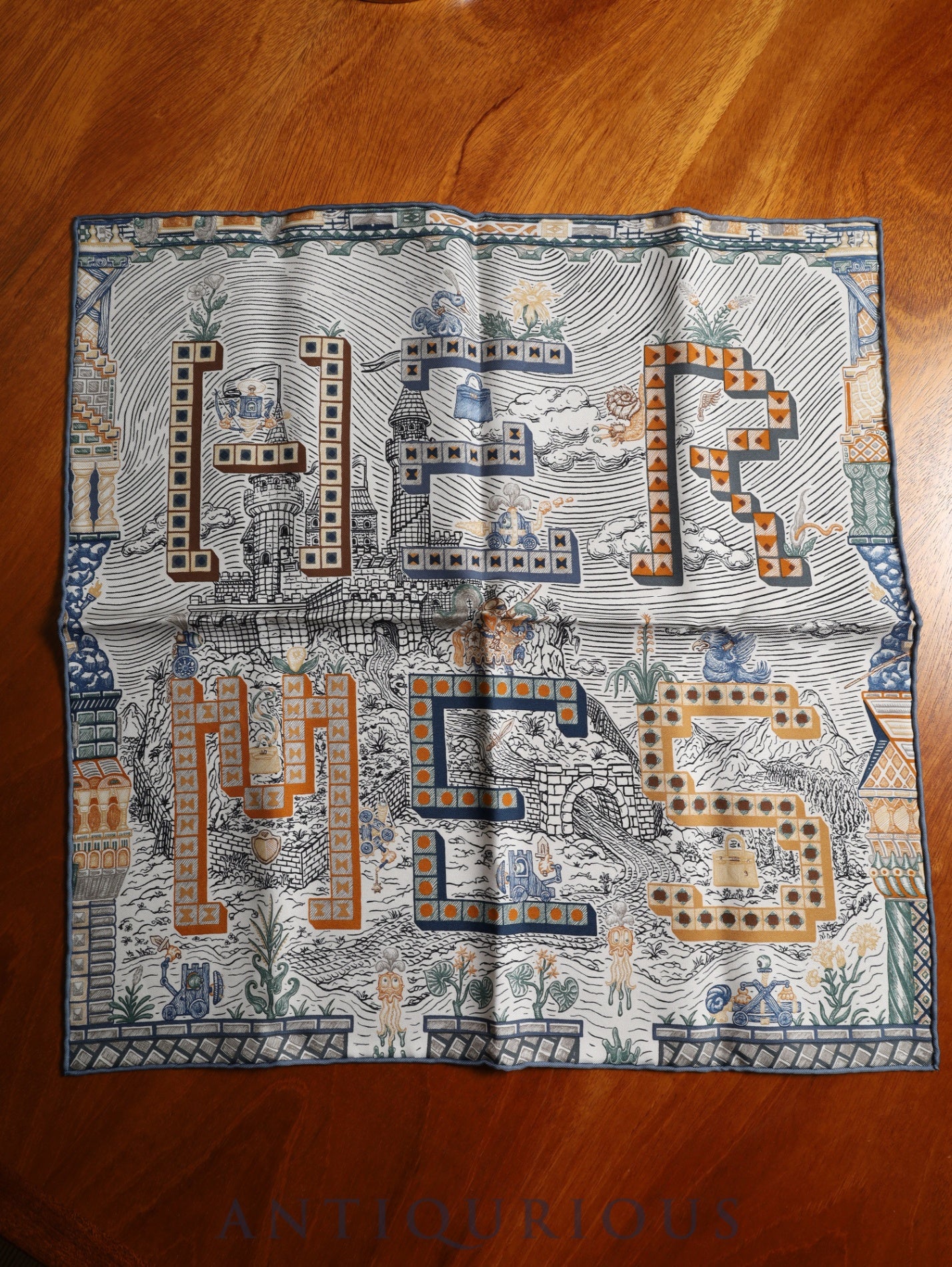 エルメス スカーフ カレ45 Super Silk Quest スーパー シルク クエスト 箱