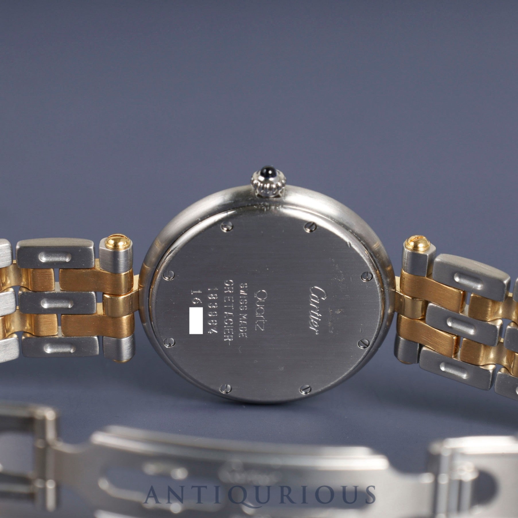 カルティエ パンテール ヴァンドーム LM 83084242 / 183964 クォーツ SS / YG ホワイトローマン文字盤 冊子 カルティエブティックにてコンプリートサービス(フルメンテナンス)済み