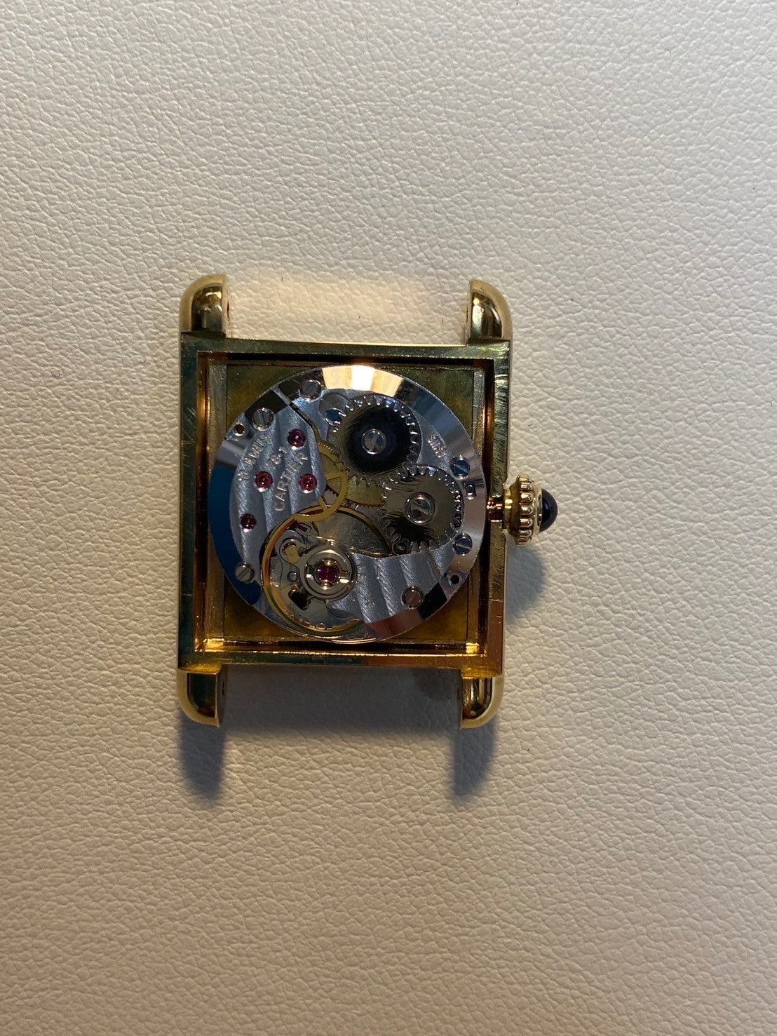 カルティエ マストタンク SM 手巻き Cal.78-1 SV925 純正革ベルト 純正尾錠(GP)ブラックローマン文字盤 オーバーホール済み