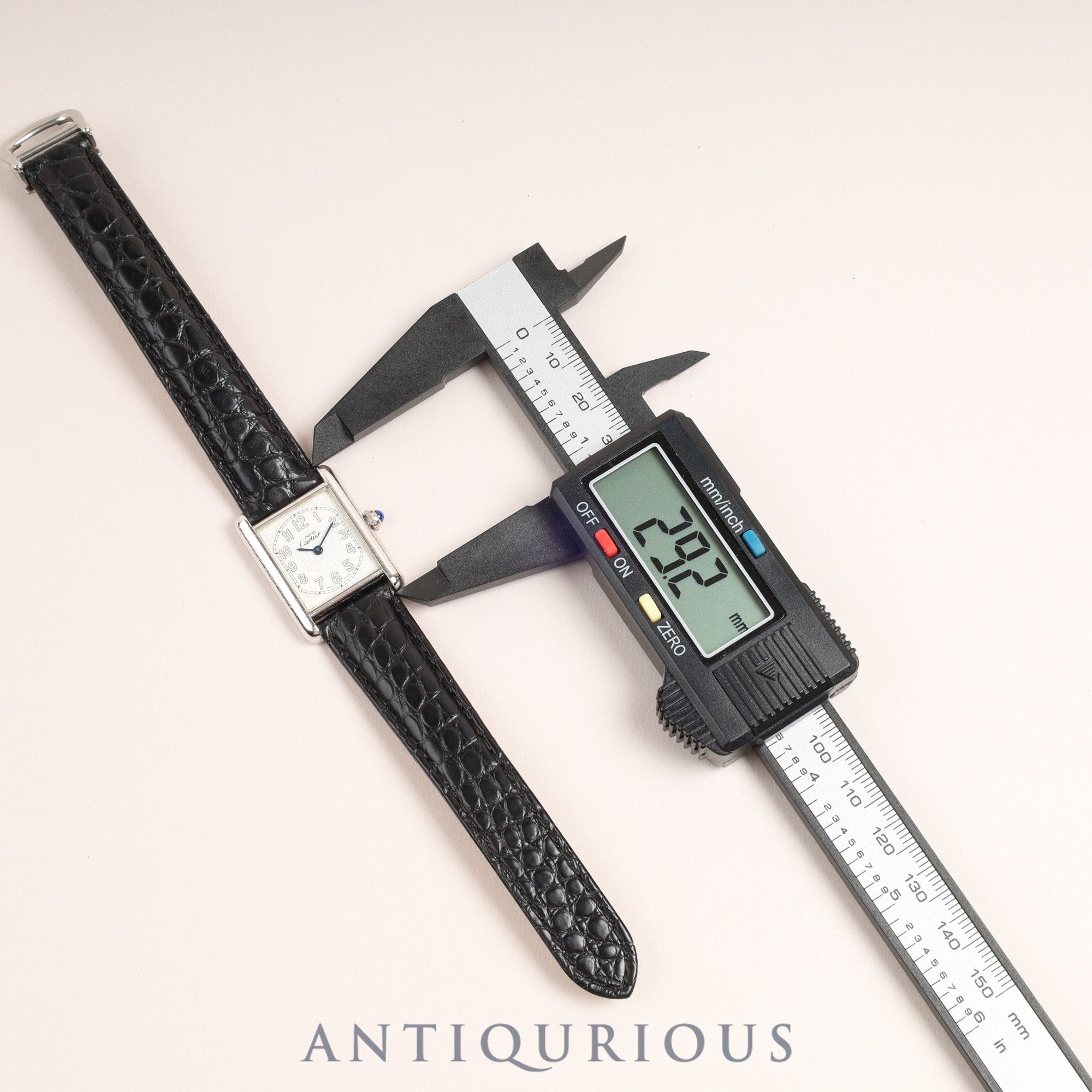 Cartier Must Tank MM QZ Telephone Dial Face