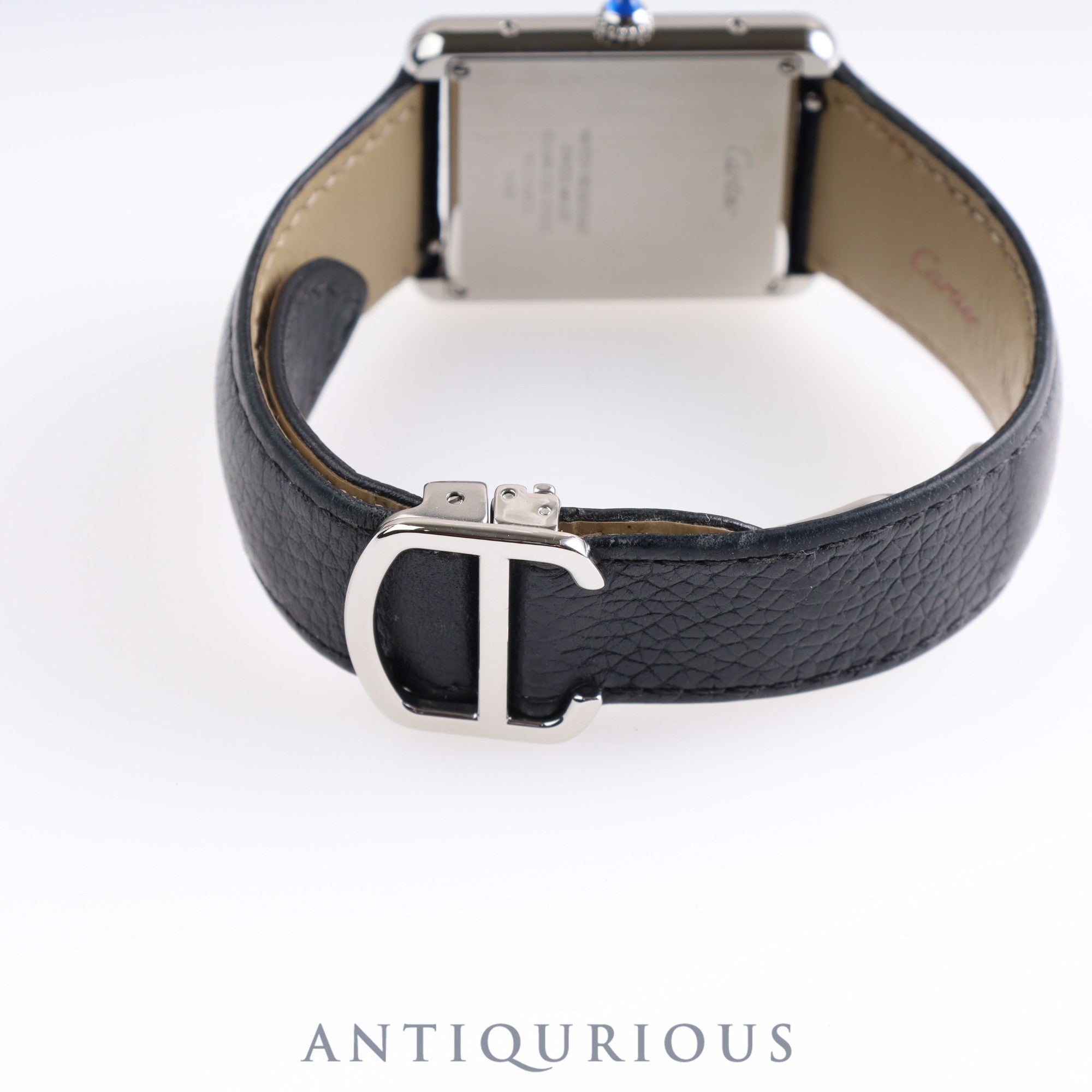 Cartier Tank Solo LM Quartz WSTA0028 / 3169 SS Leather Silver Dial Box Warranty (2019)